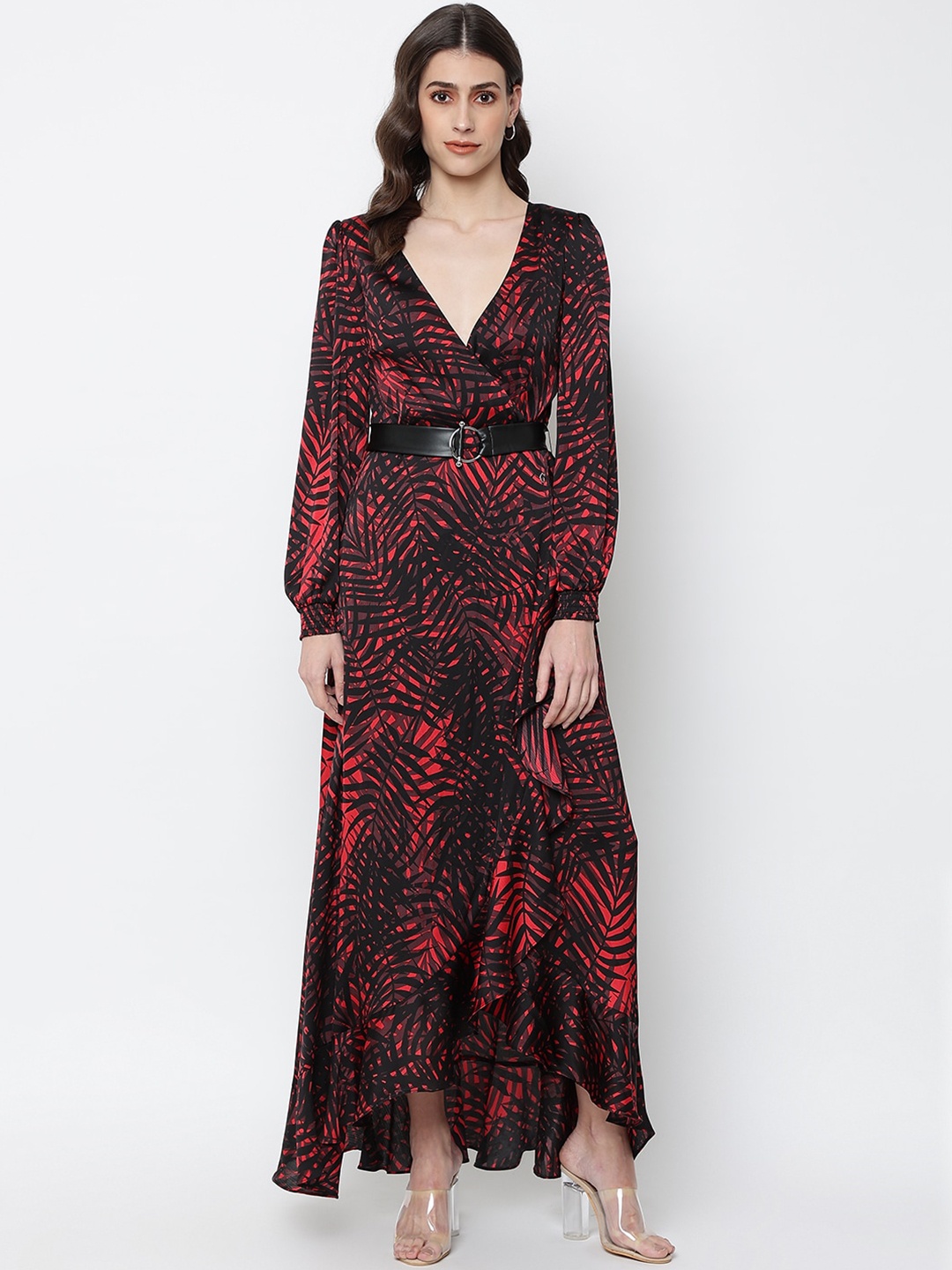 

GUESS Red Floral Maxi Dress