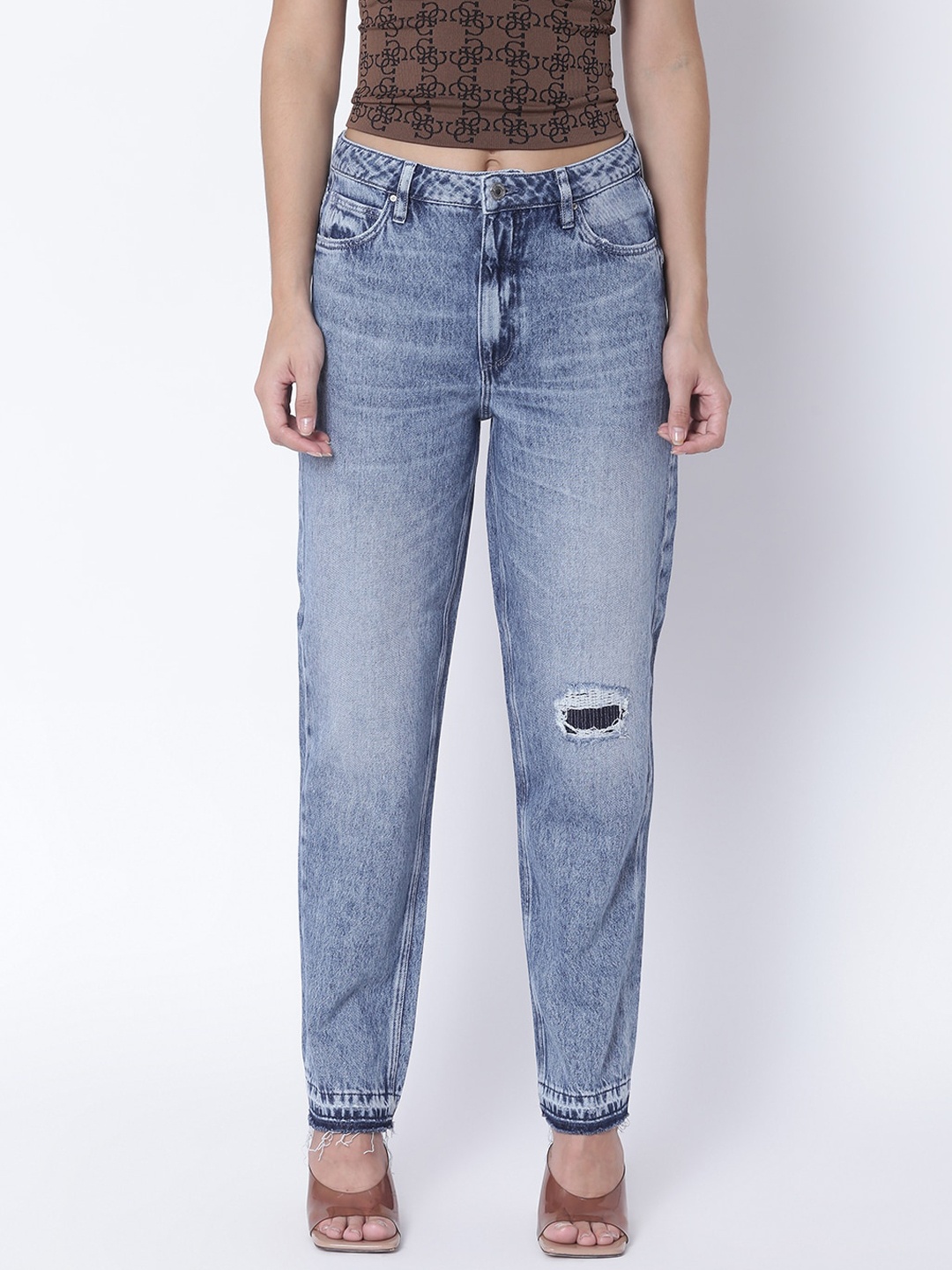 

GUESS Women Assorted Low Distress Heavy Fade Jeans