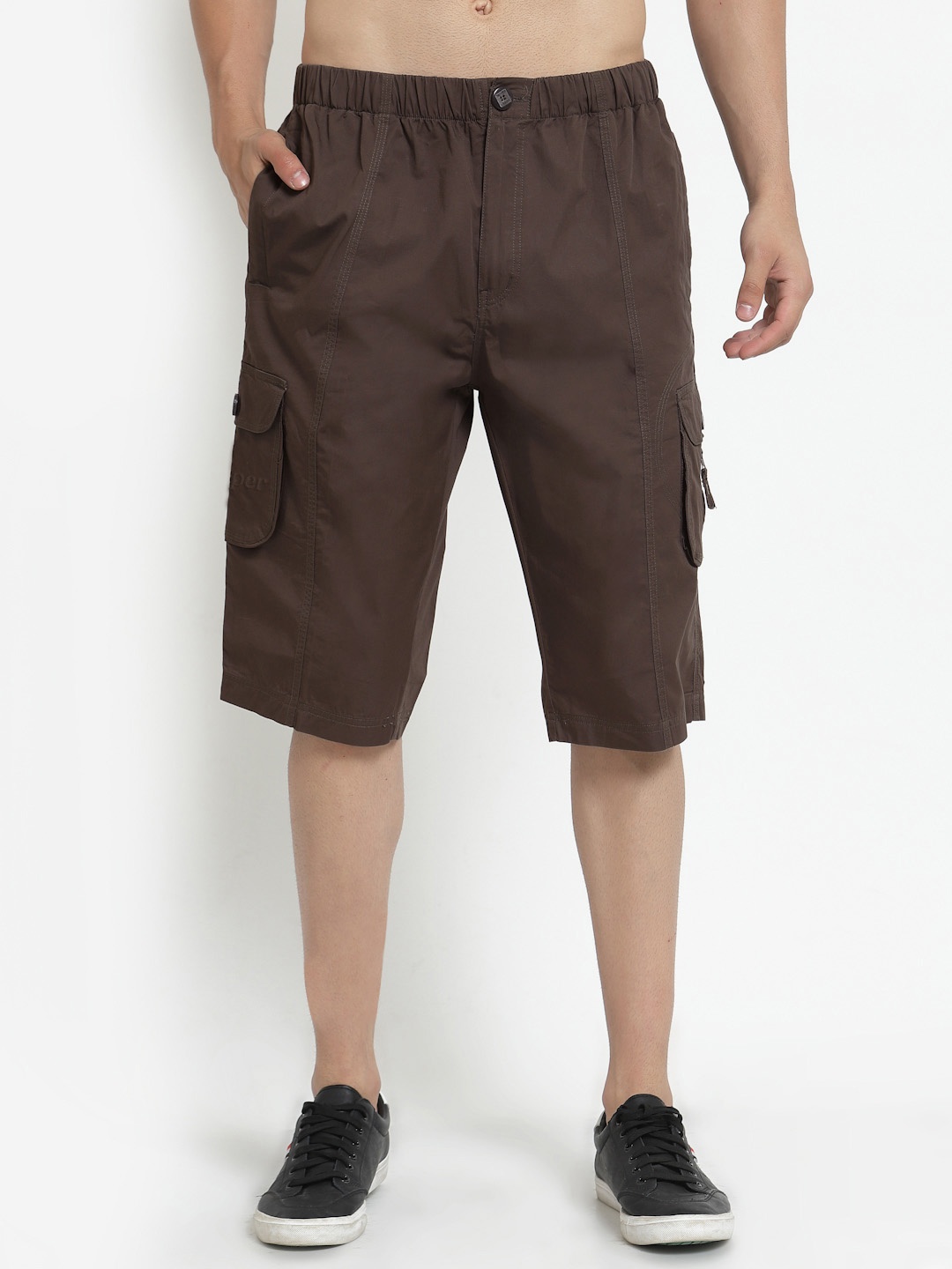 

SAPPER Men Brown Slim Fit Outdoor Cargo Shorts