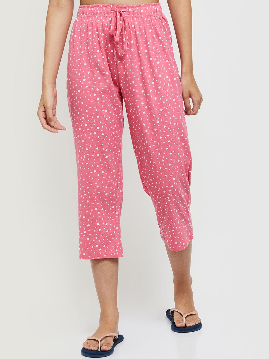 

max Women Printed Lounge Capris, Pink