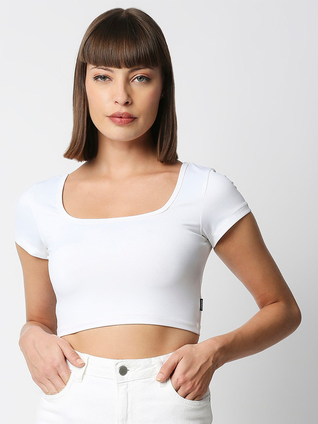 

Disrupt White Crop Top