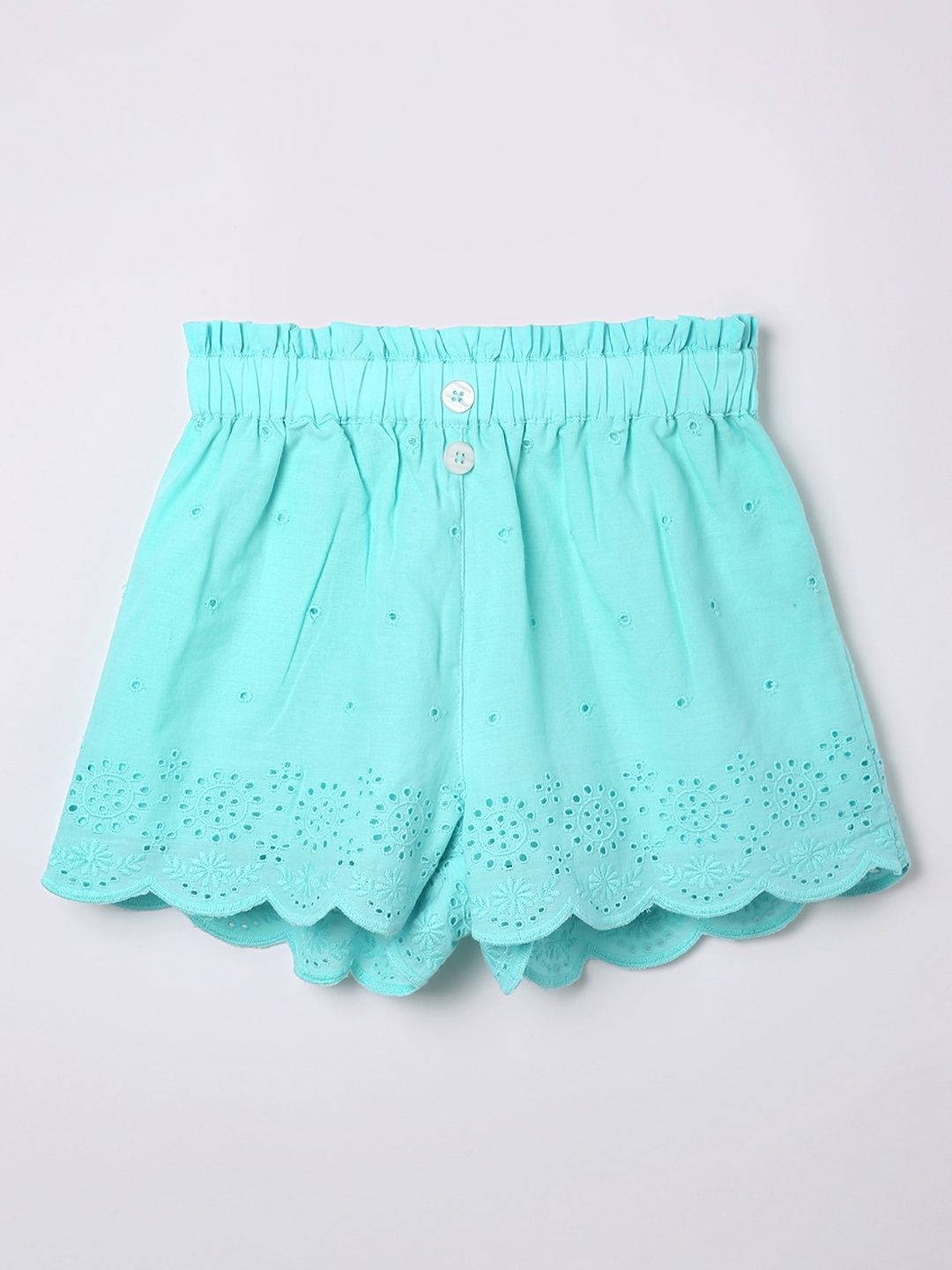 

Bossini Girls Green Floral Shorts