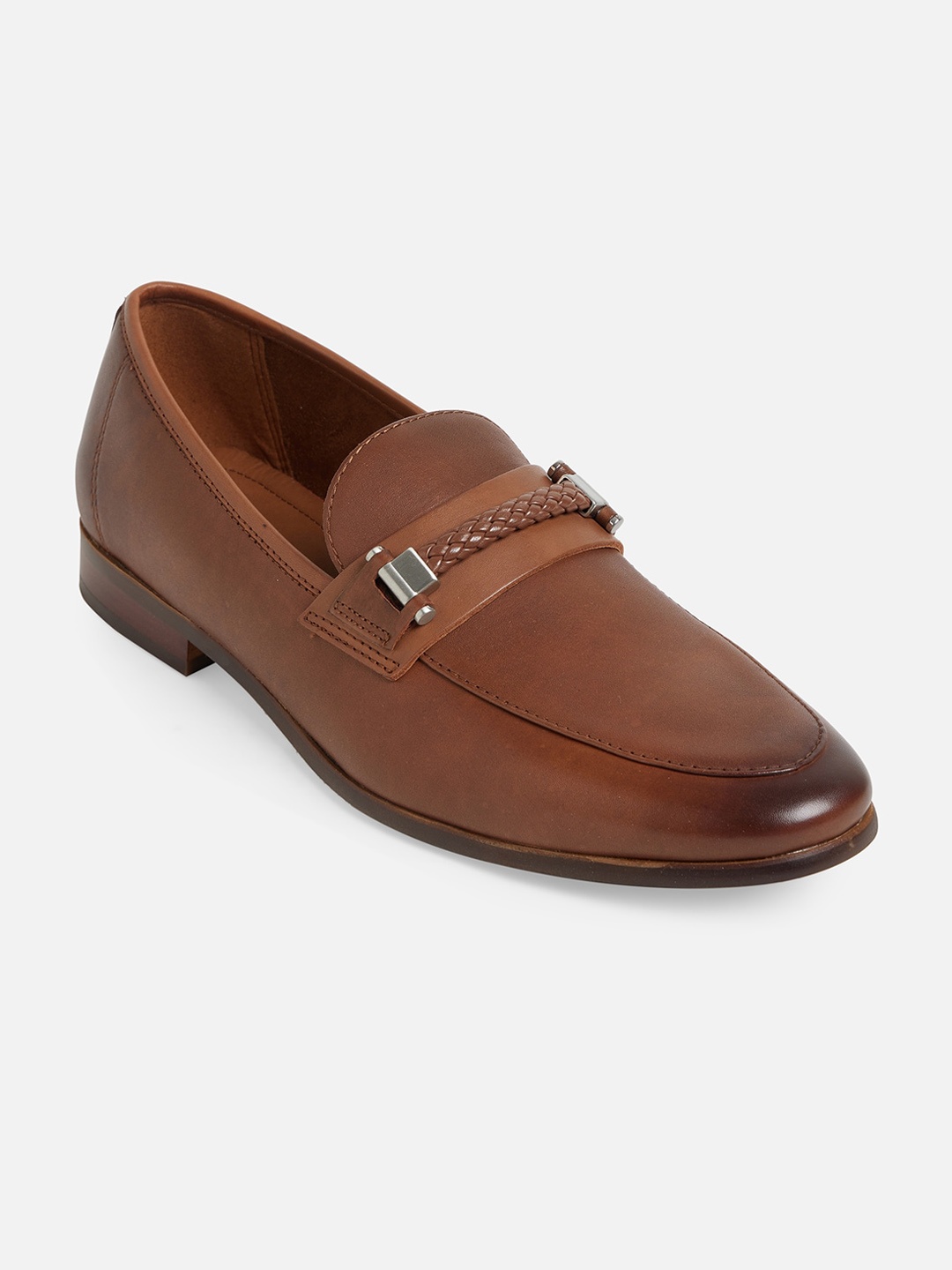 

ALDO Men Brown Leather Loafers