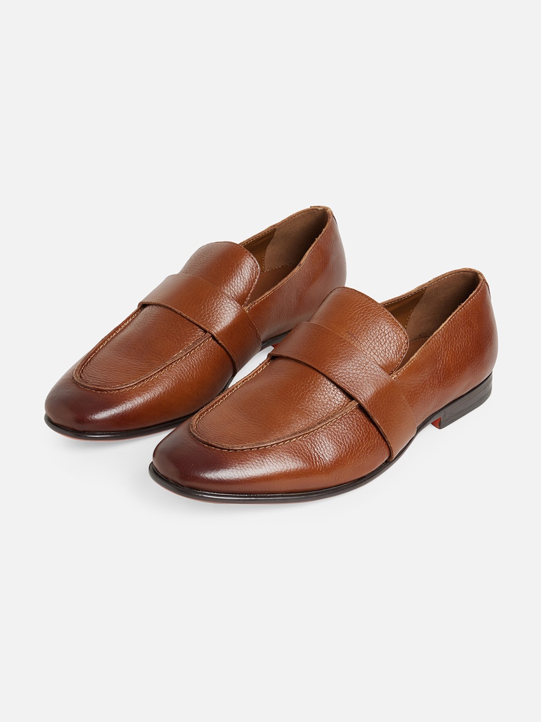 

ALDO Men Brown Leather Loafers