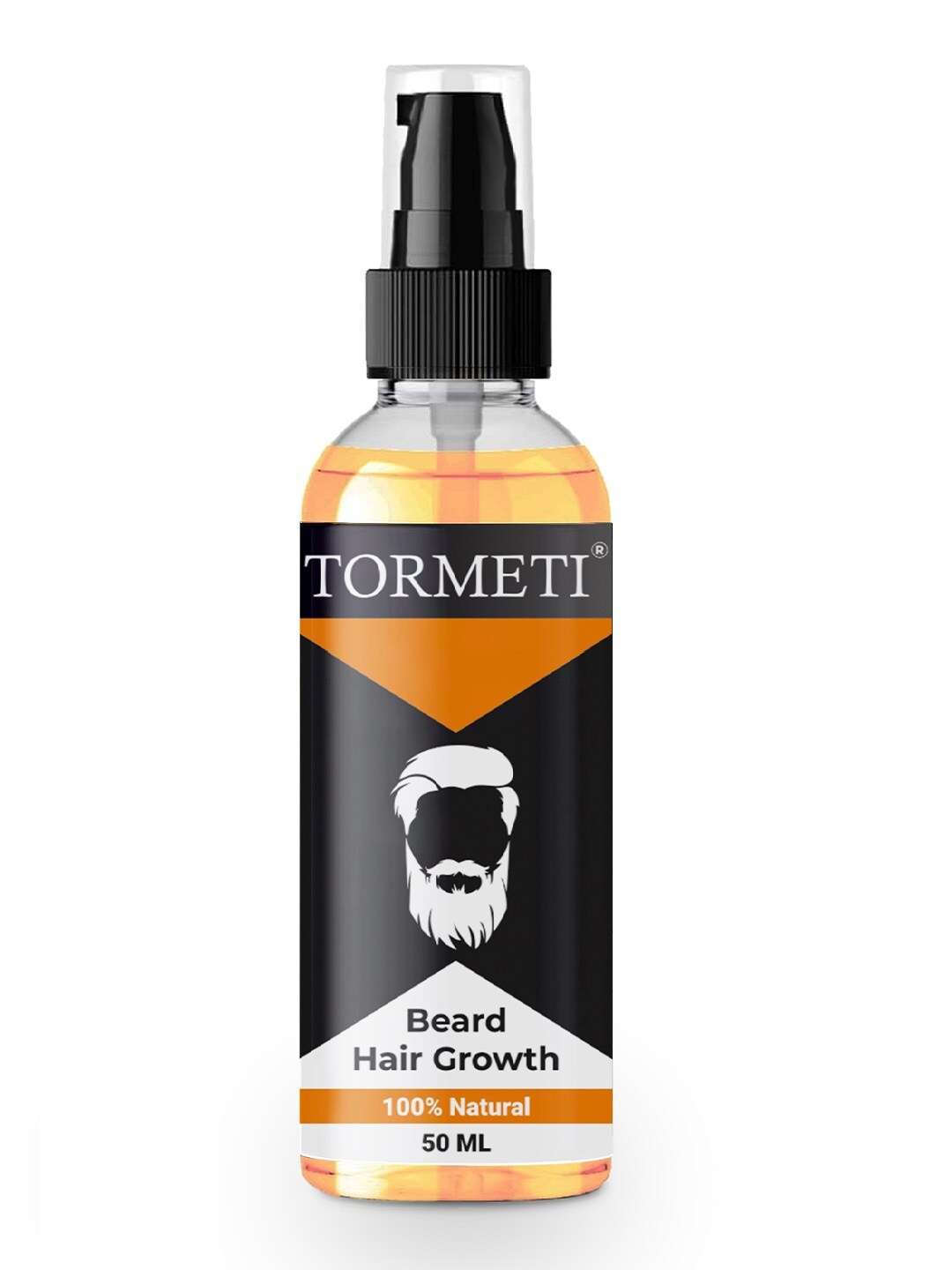 

Tormeti Men 100% Natural Beard Hair Growth Oil - 50 ml, Black