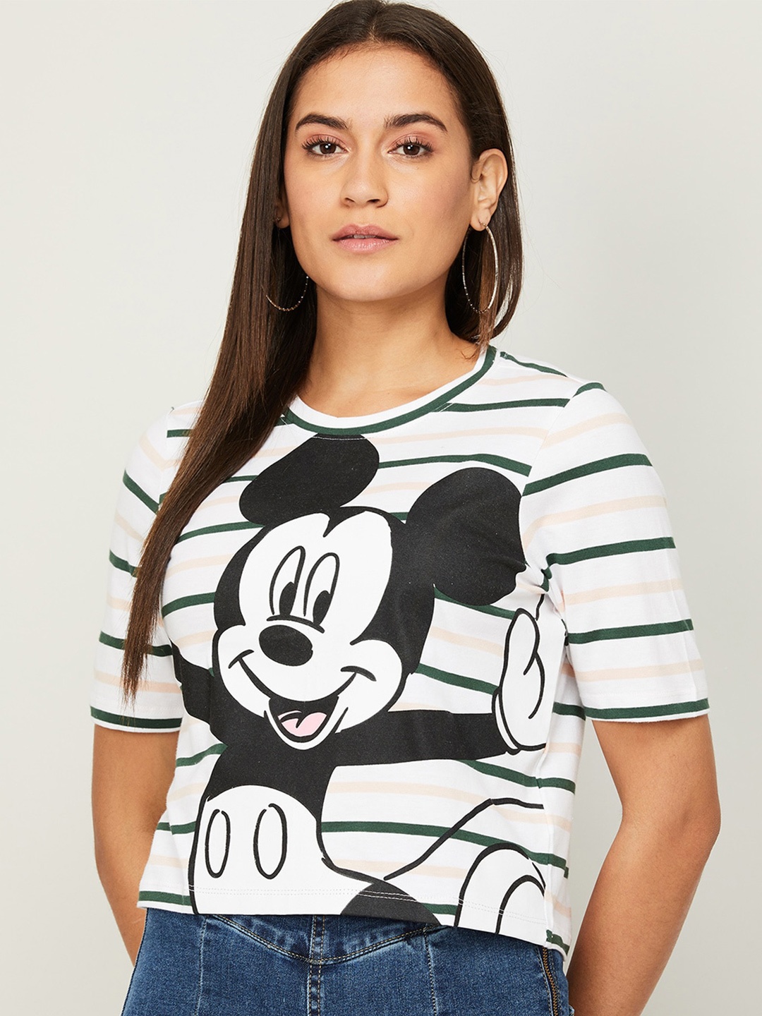 

Ginger by Lifestyle White Print Top