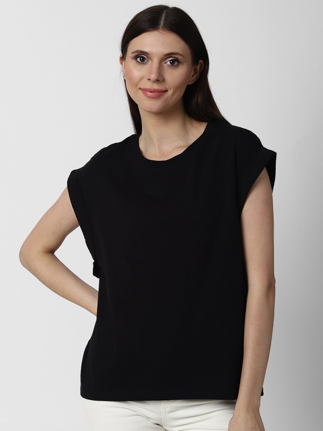 

FOREVER 21 Women Black Casual Shirt