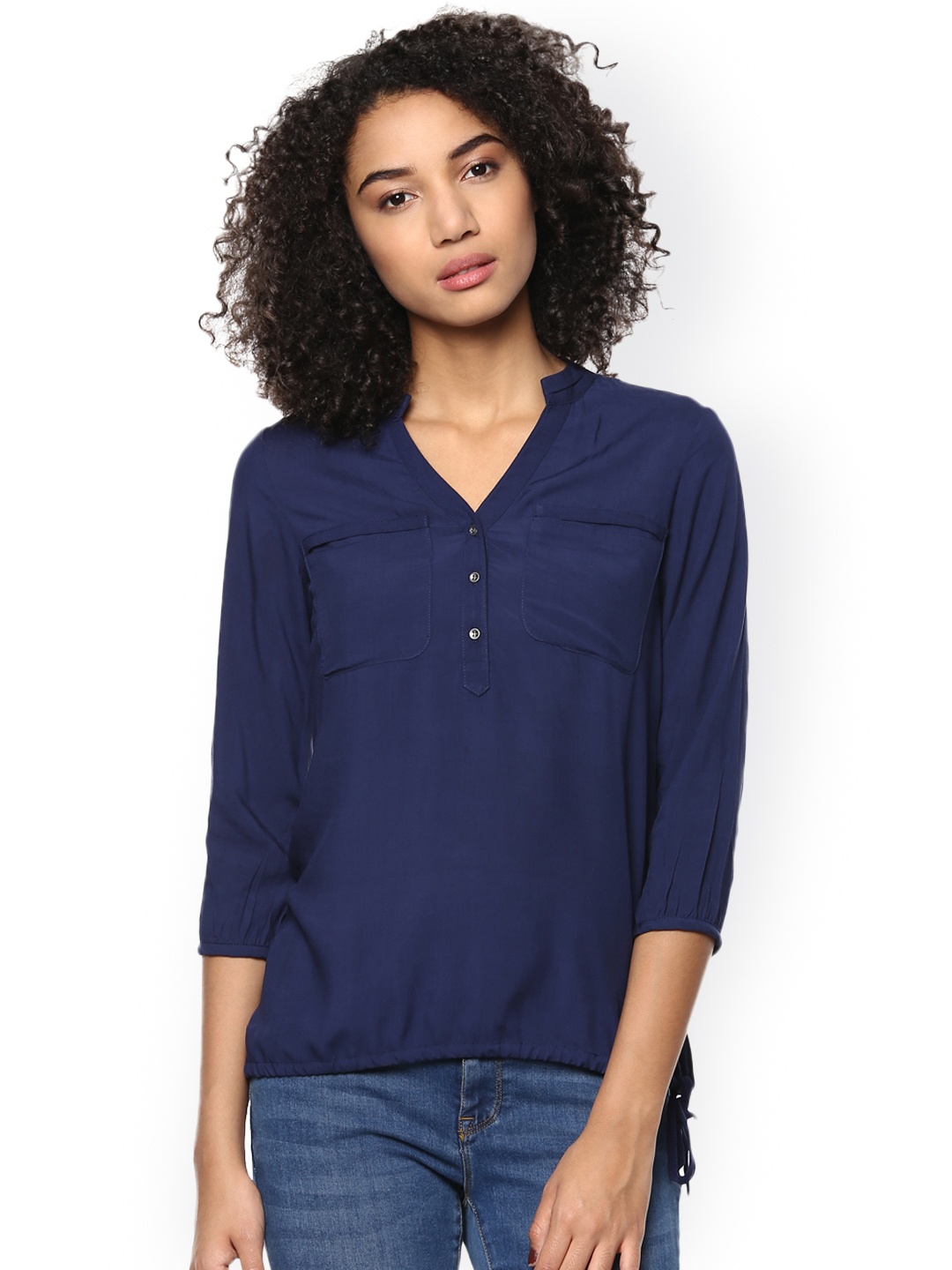

Harpa Navy Solid Top, Navy blue