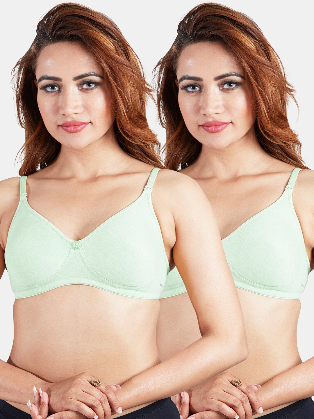 

Sonari Pack Of 2 Sea Green T-Shirt Bra
