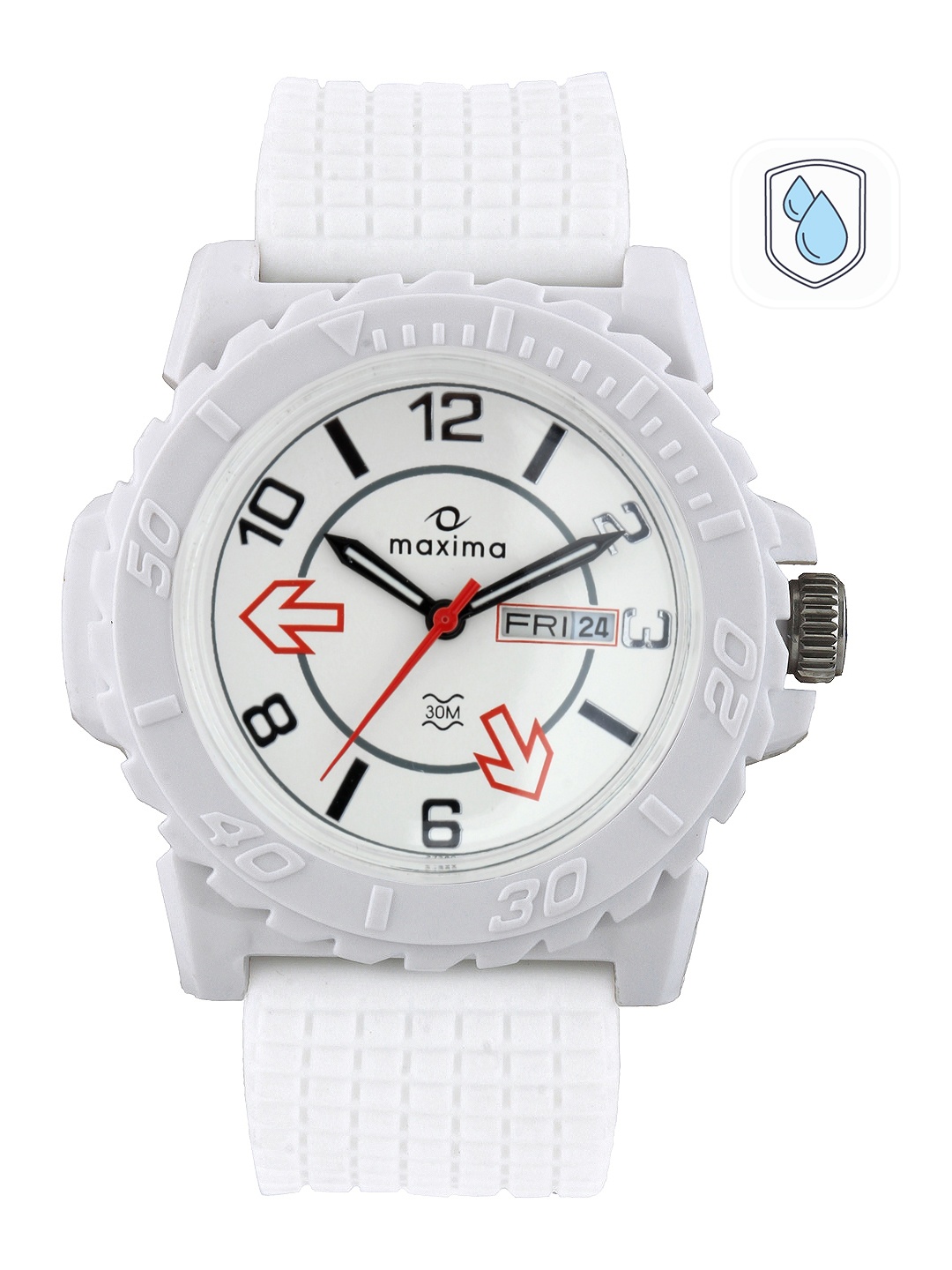 

Maxima Men White Dial Watch