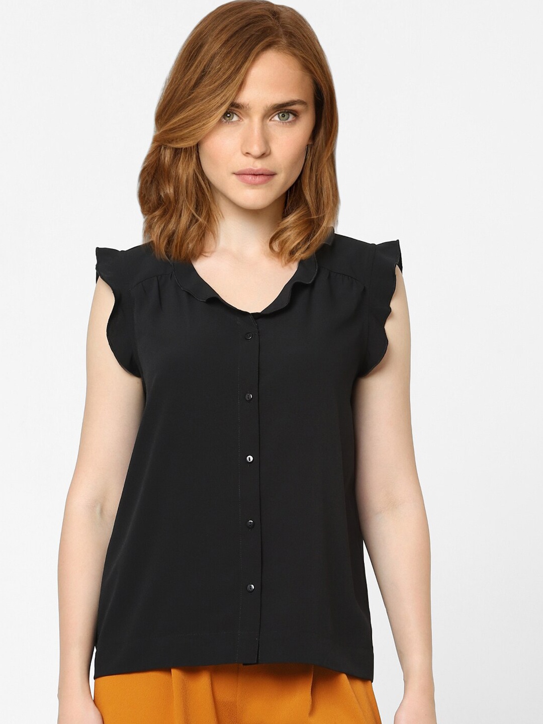 

Vero Moda Black Solid Top