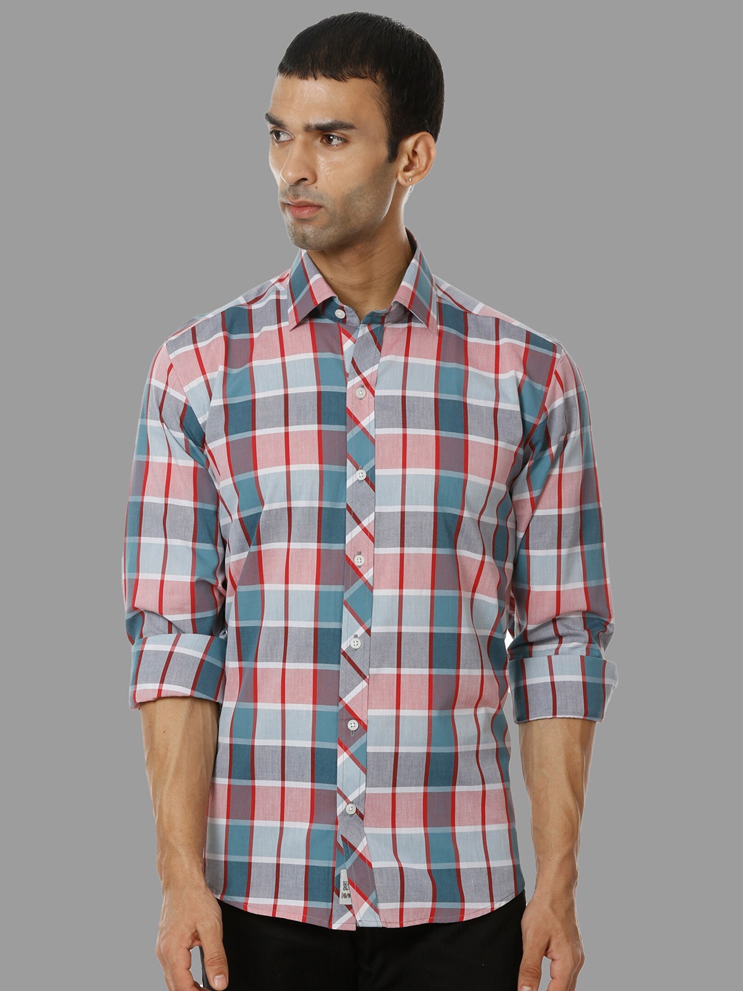 

SHIRT THEORY Men Multicoloured Comfort Tartan Checks Checked Casual Shirt, Multi