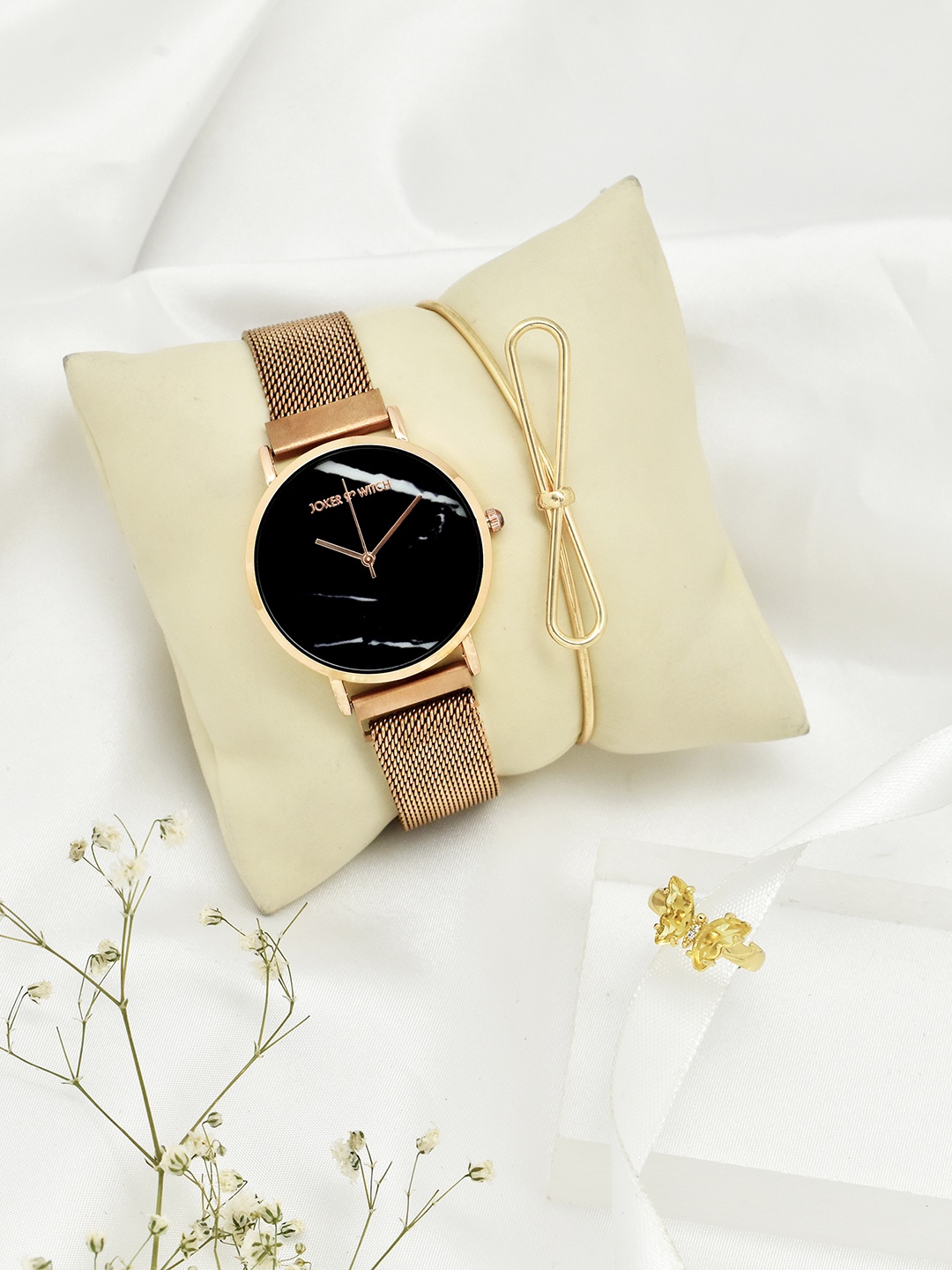 

JOKER & WITCH Women Rose Gold Watch Gift Set JWLT400