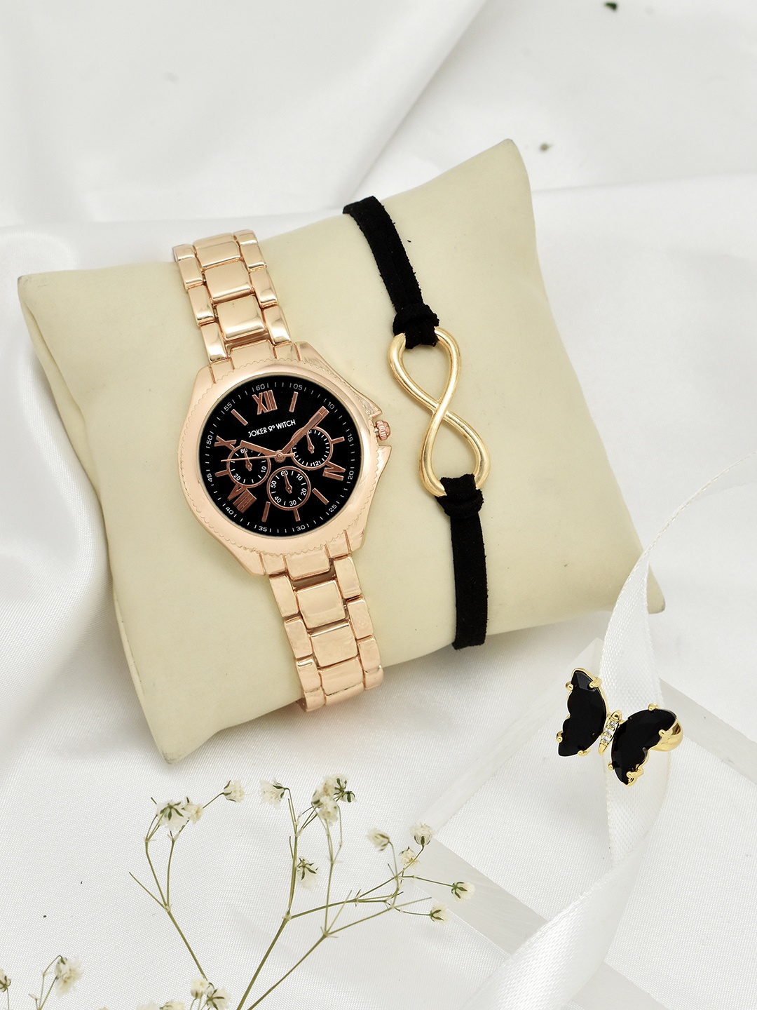 

JOKER & WITCH Women Rose Gold Watch Gift Set