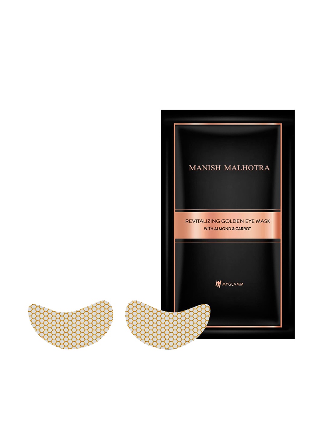 

MyGlamm Revitalizing Golden Eye Mask With Almond & Carrot - 4 g, Black
