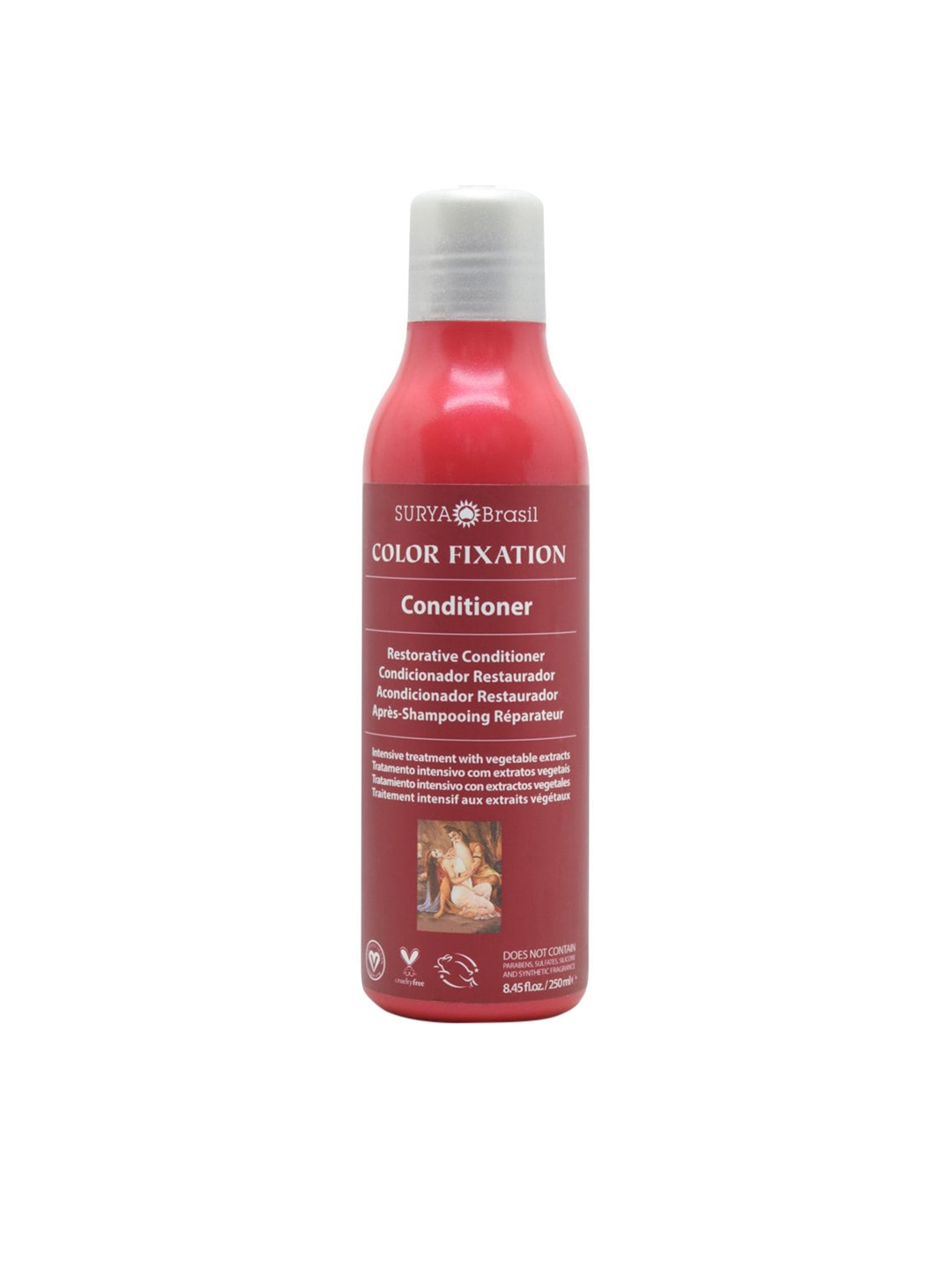 

SURYA Brasil Color Fixation Restorative Hair Conditioner with Aloe Vera - 250 ml, Red