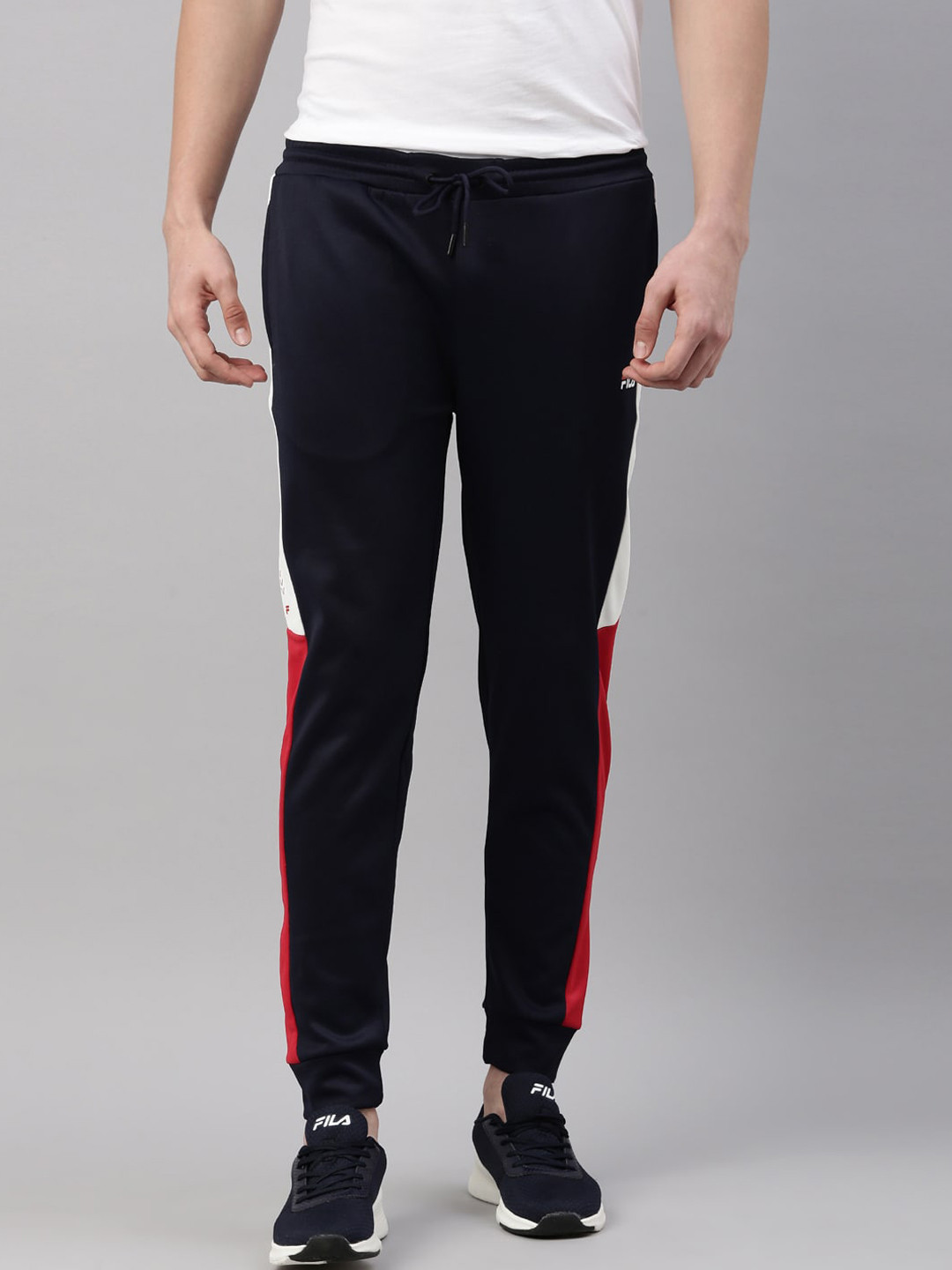 

FILA Men Blue Solid Cotton Joggers