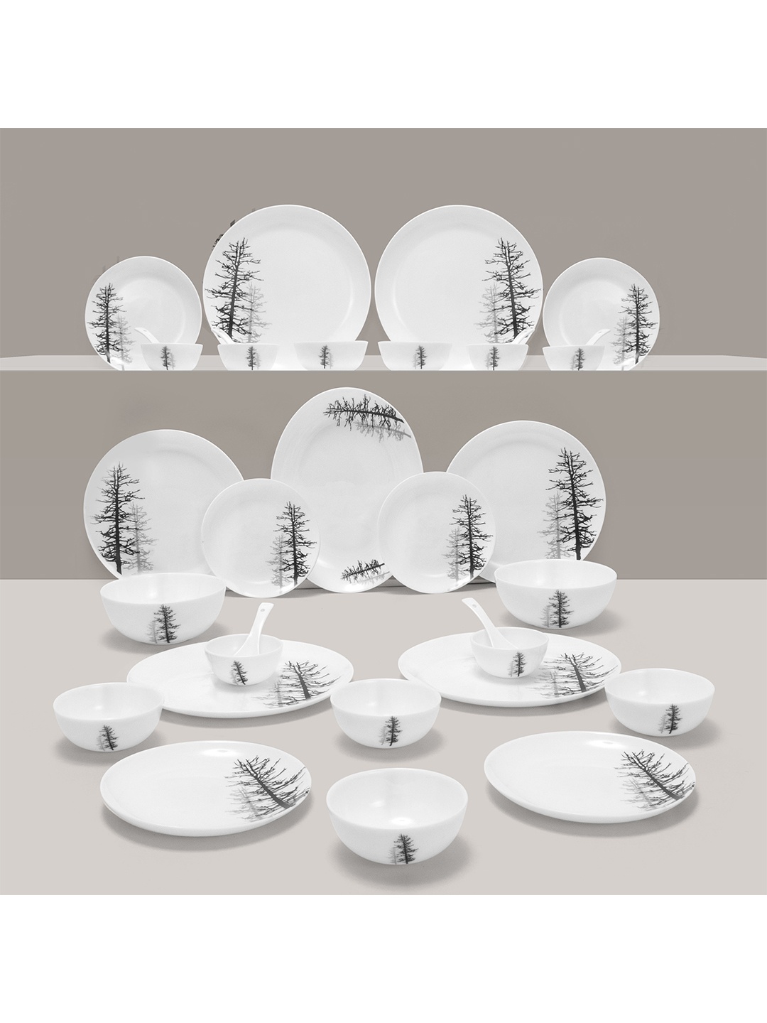 

Athome by Nilkamal Multicoloured & 1 Pieces Stainless Steel Dinner Set, Multi