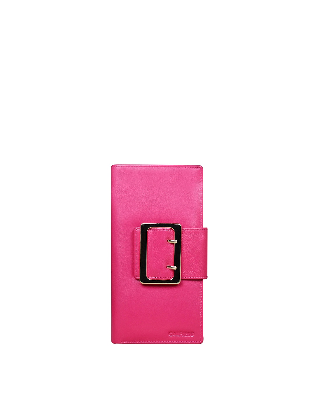 

CALFNERO Women Pink Leather Two Fold Wallet