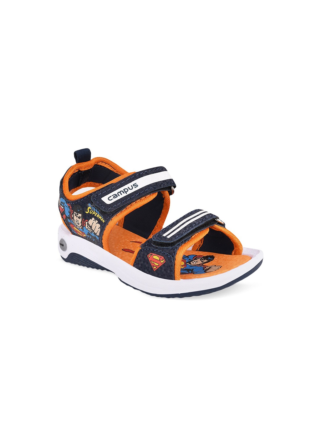 

Campus Kids Navy Blue & Orange Comfort Sandals