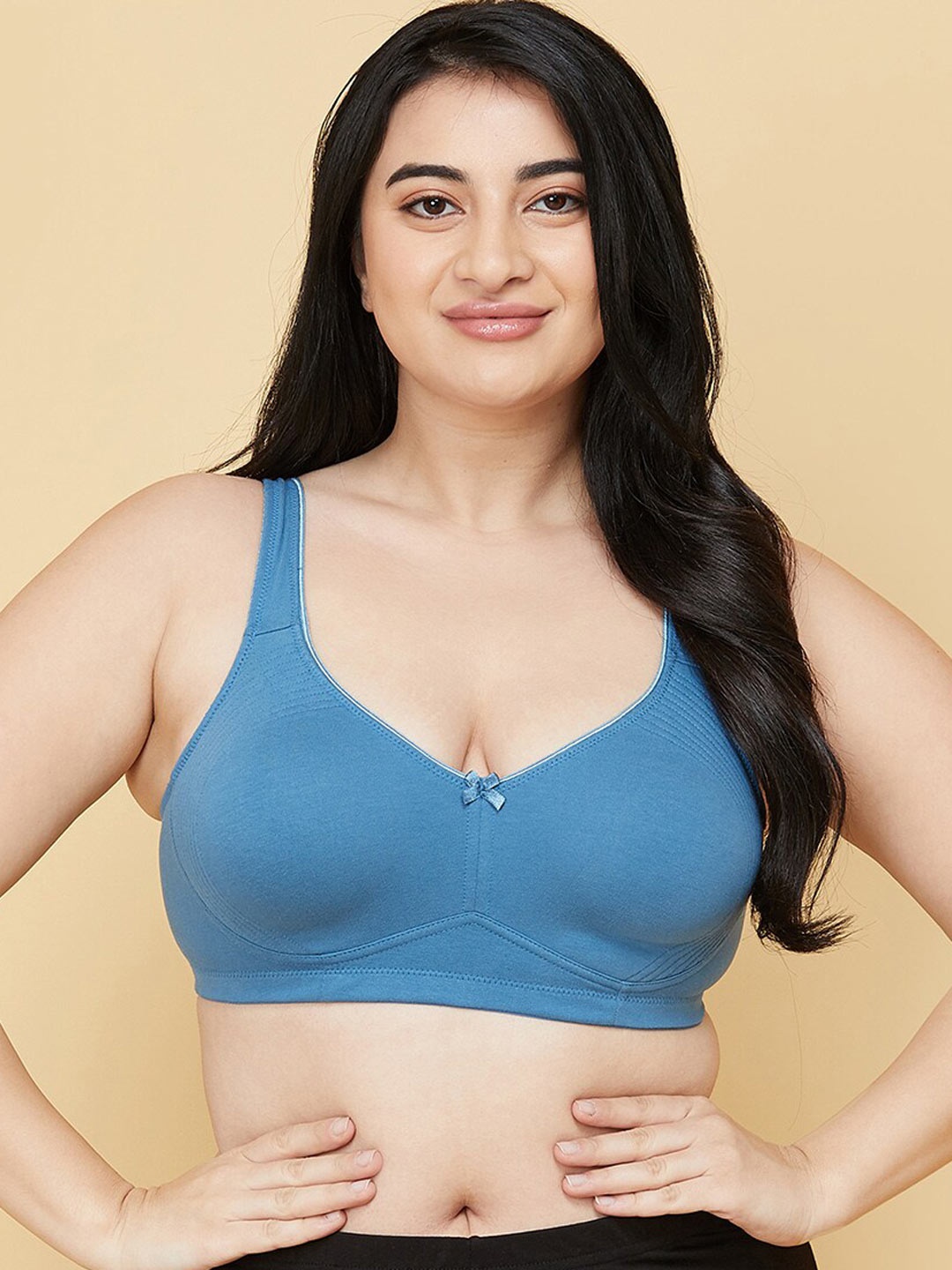 

max Plus Size Non Padded Bra, Blue