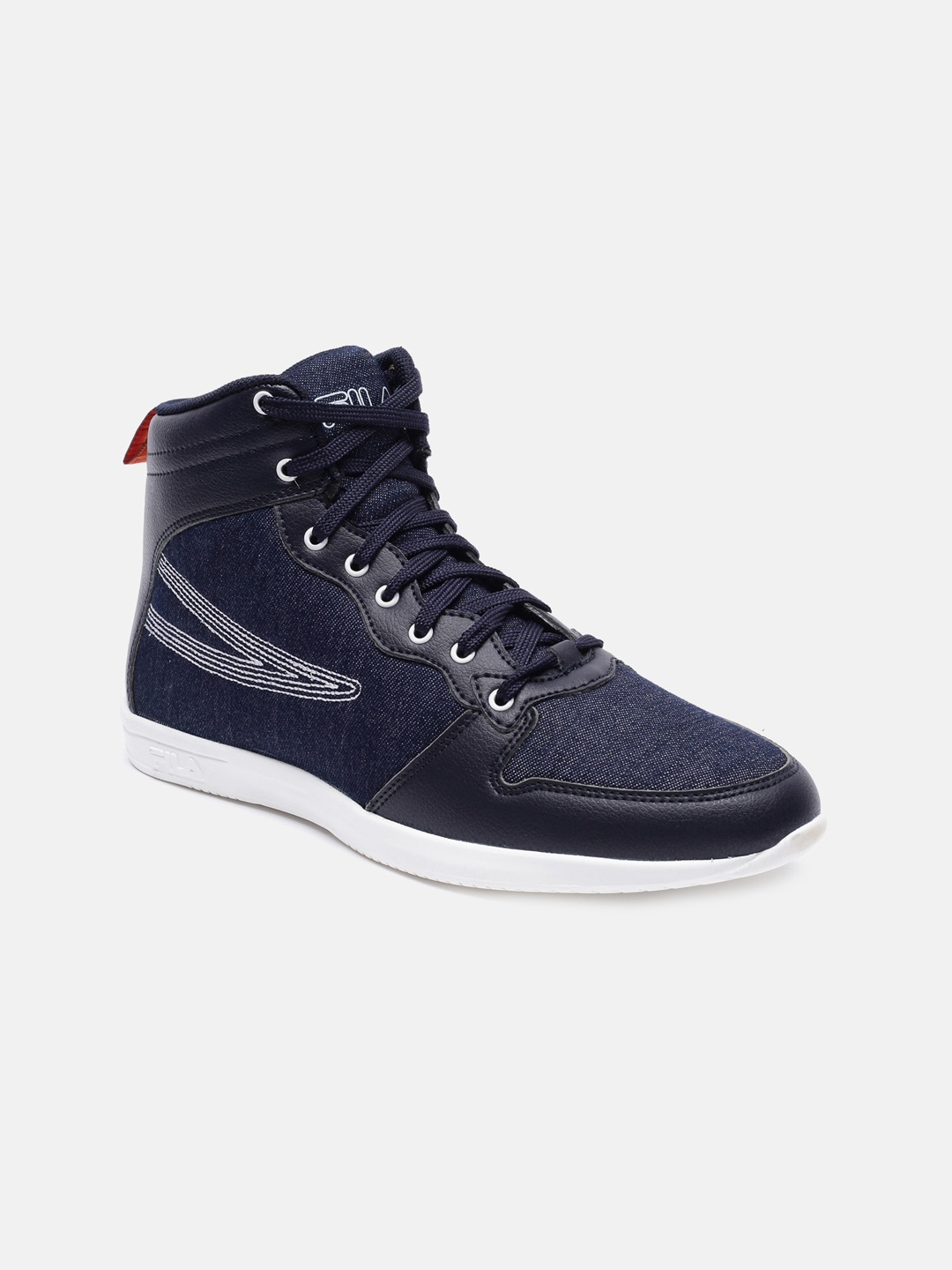 

FILA Women Blue PU Sneakers with Mid Top and Lace up Styling