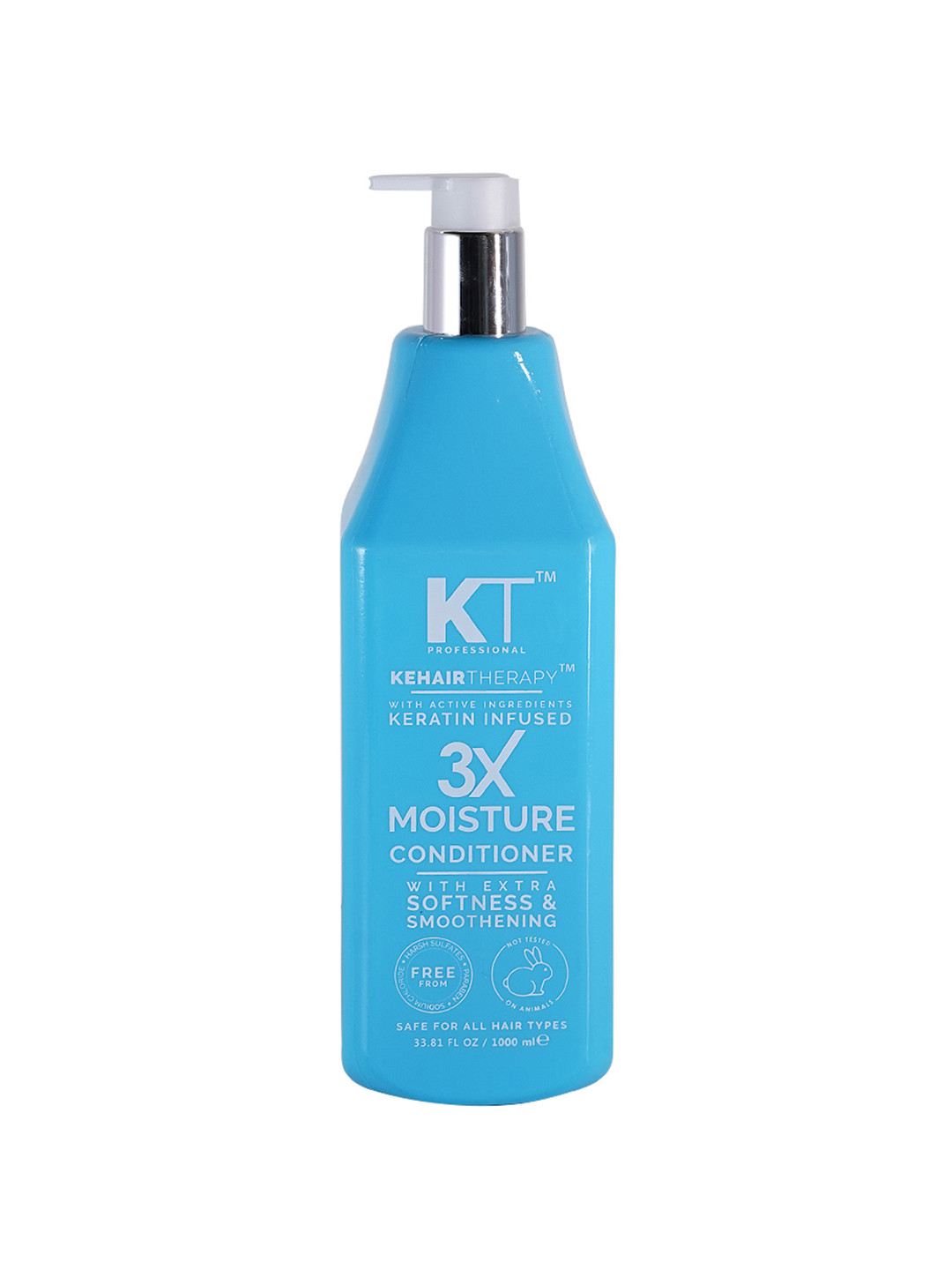 

KEHAIRTHERAPY Keratin Infused 3X Moisture Hair Conditioner With Extra Softness - 1000 ml, Blue