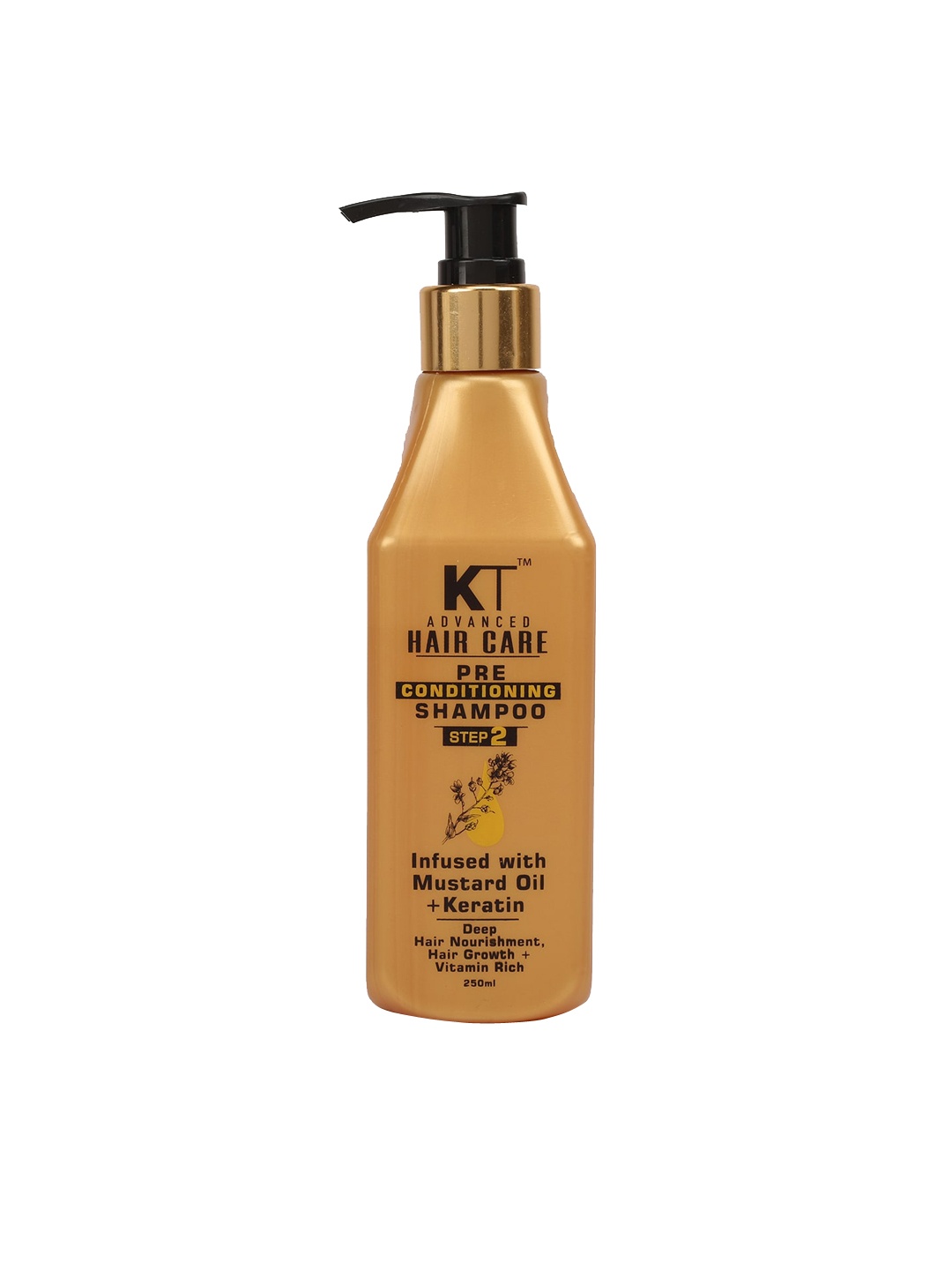 

KEHAIRTHERAPY Advanced Hair Care Pre-Conditioning Shampoo with Mustard Oil & Keratin-250ml, Gold