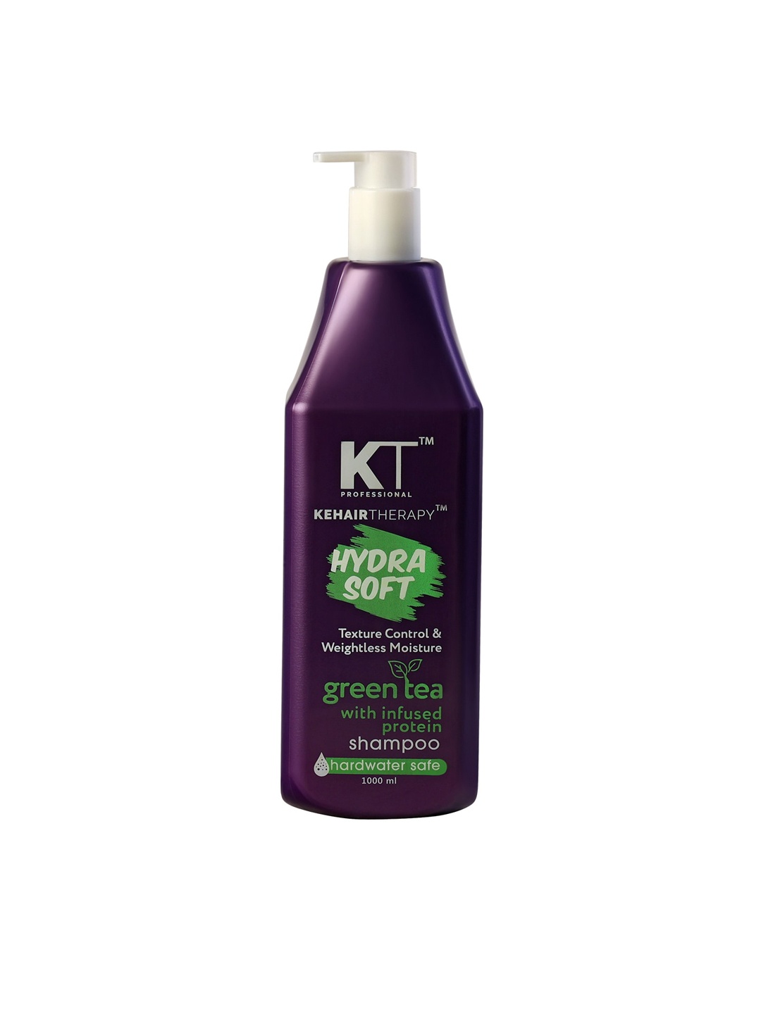 

KEHAIRTHERAPY Professional Hydra Soft Texture Control Keratin Green Tea Shampoo - 1000 ml, Purple