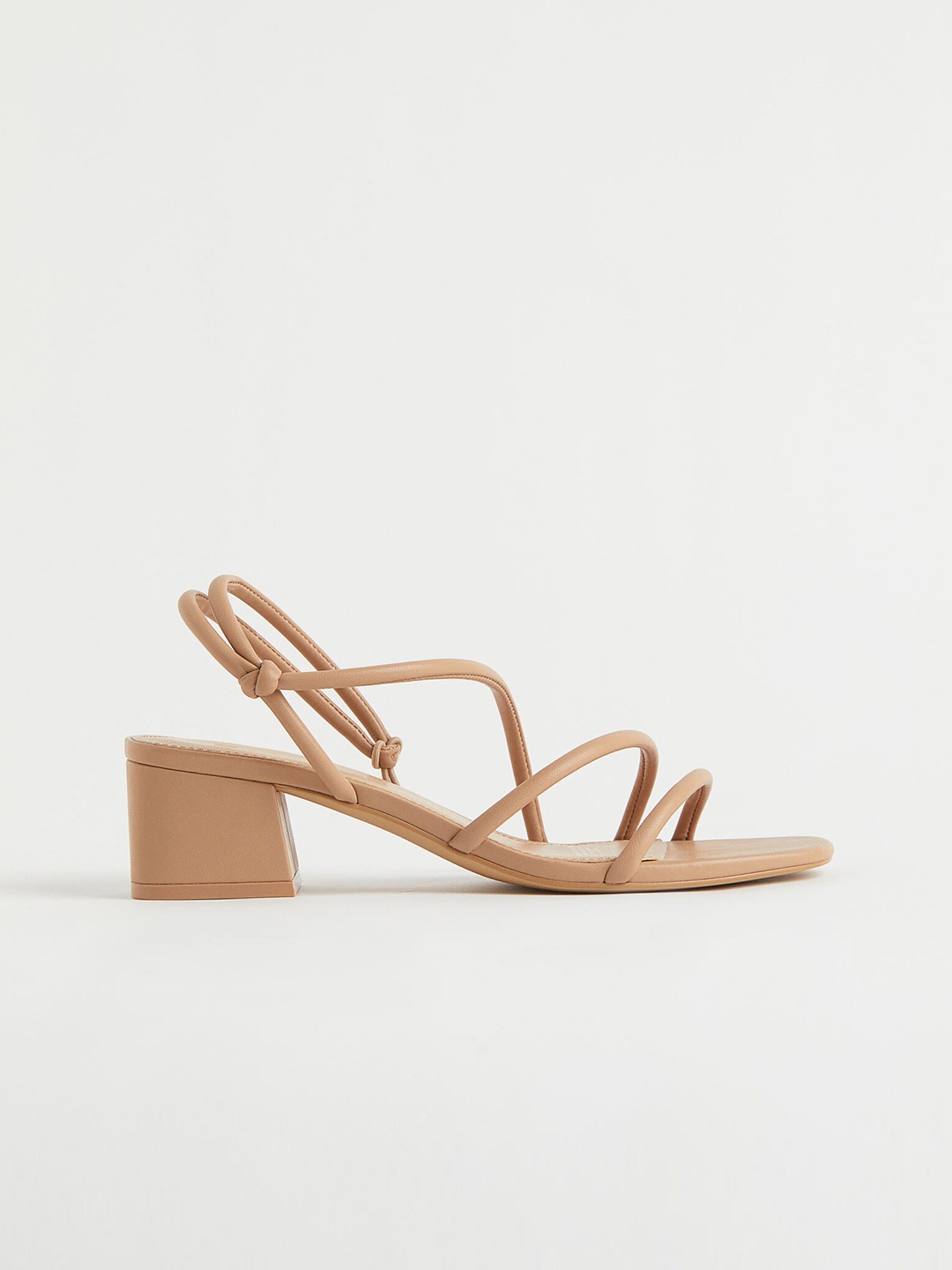 

H&M Women Beige Block Mules