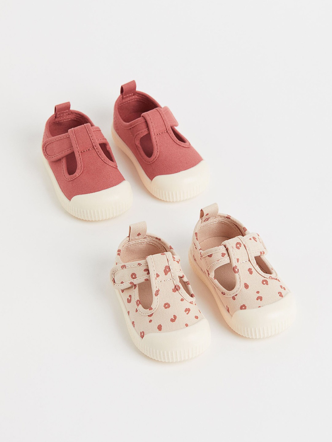 

H&M Boys Pure Cotton 2-Pack Shoes, Beige