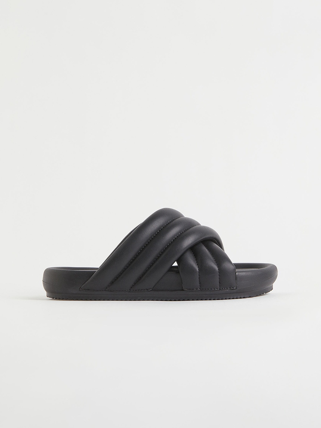

H&M Women Black Slides