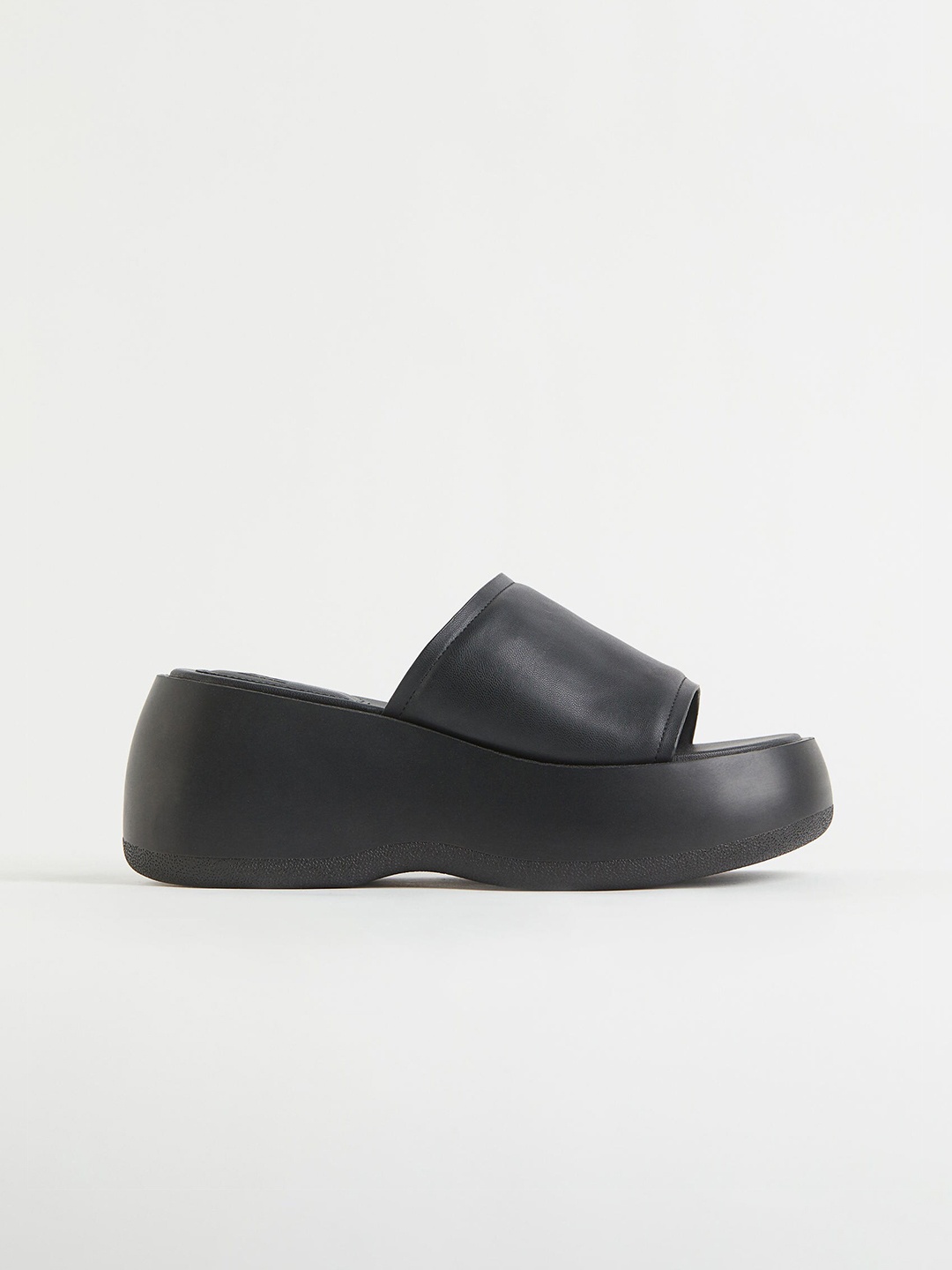 

H&M Women Black Chunky Platform Sandals