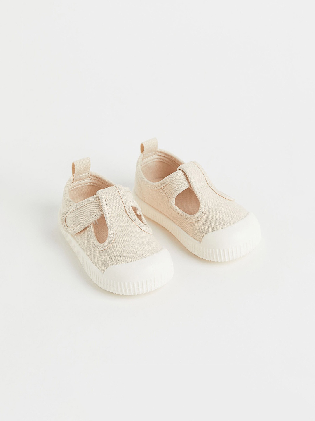 

H&M Girls Beige Cotton Canvas Sandals