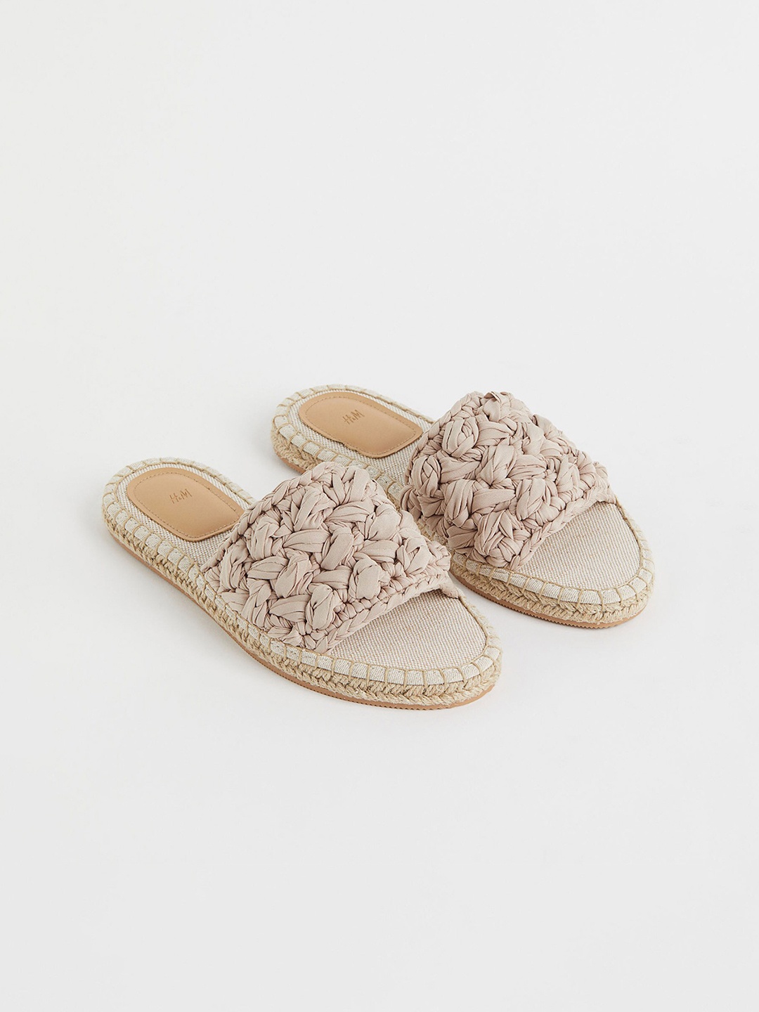 

H&M Women Beige Slides