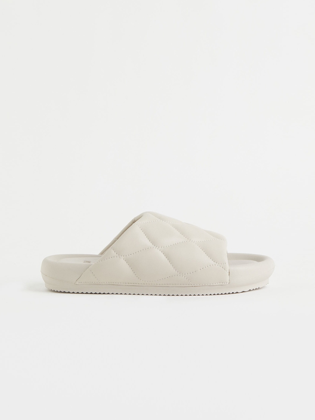 

H&M Women Beige Solid Slider Mules