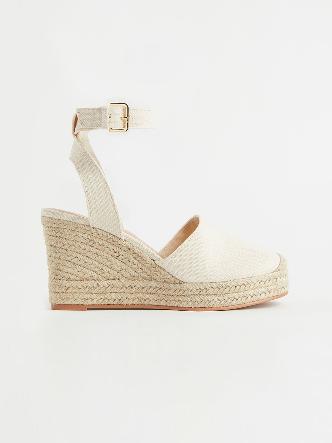 

H&M Women Beige Wedge Heeled Espadrilles