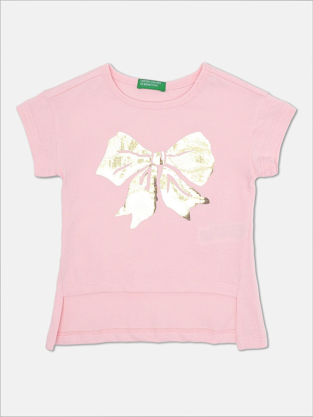 

United Colors of Benetton Girls Pink T-shirt