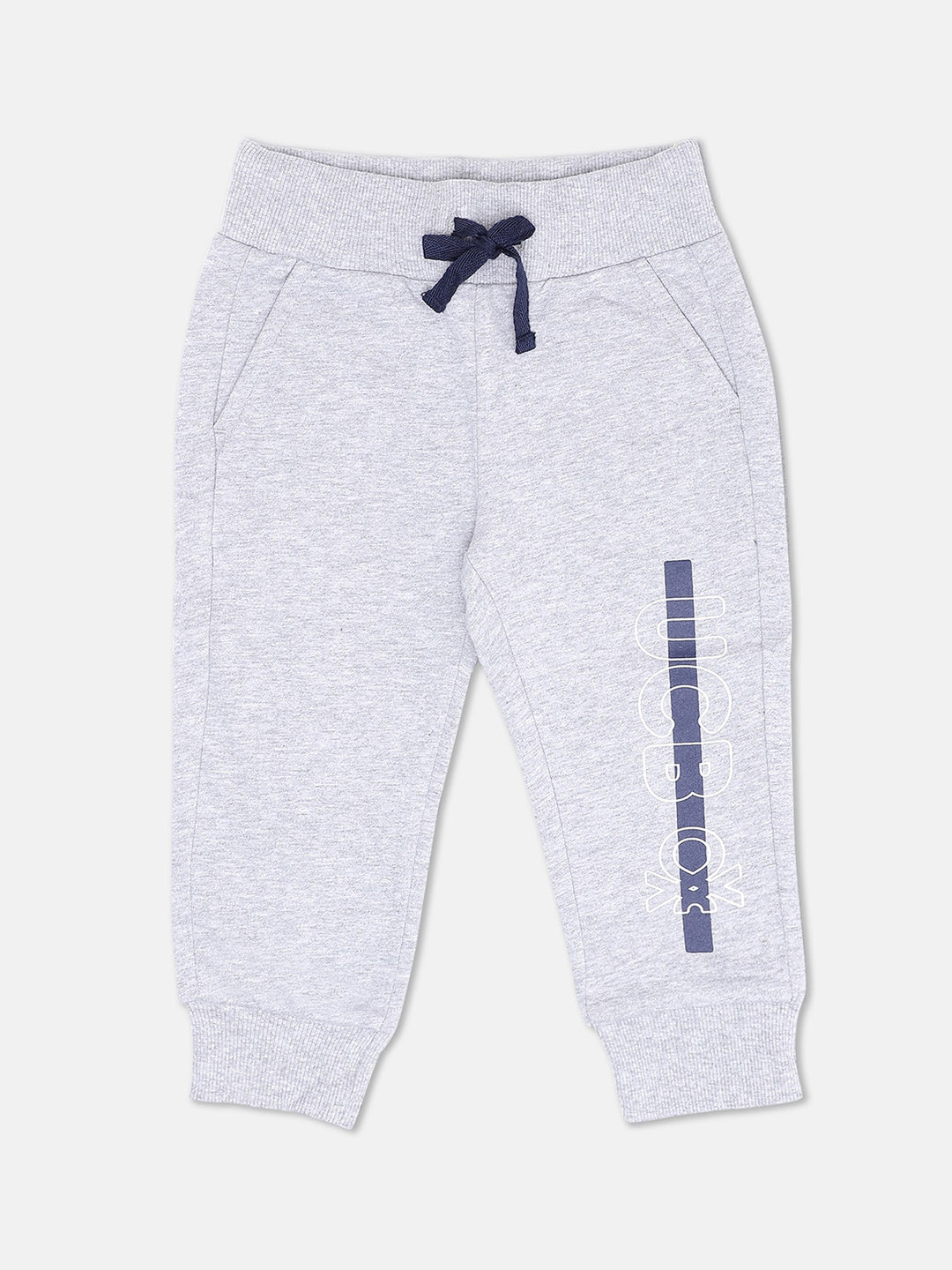 

United Colors of Benetton Boys Grey Printed Joggers