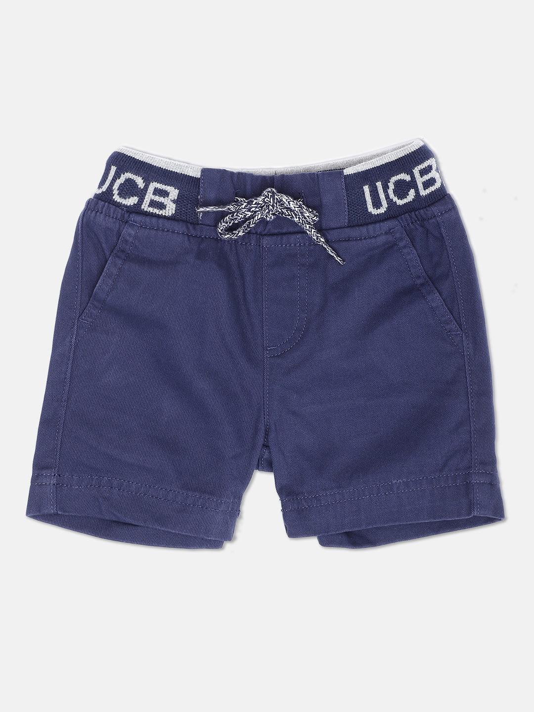 

United Colors of Benetton Boys Navy Blue Solid Shorts