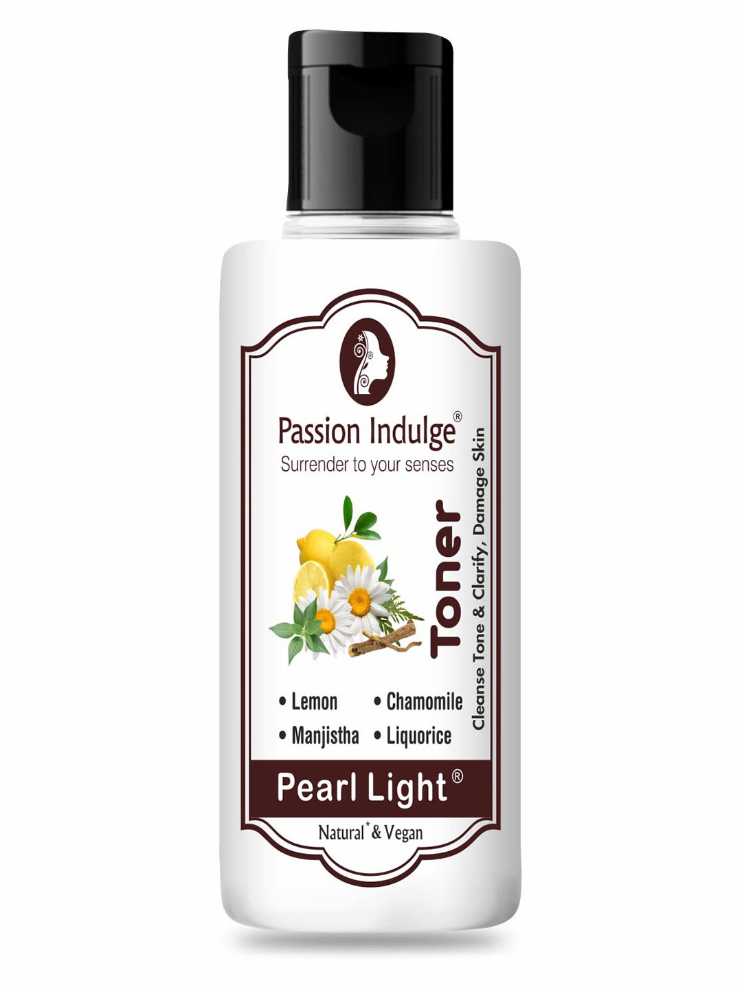 

Passion Indulge Natural Pearl Light Toner with Lemon & Chamomile - 100 ml, White