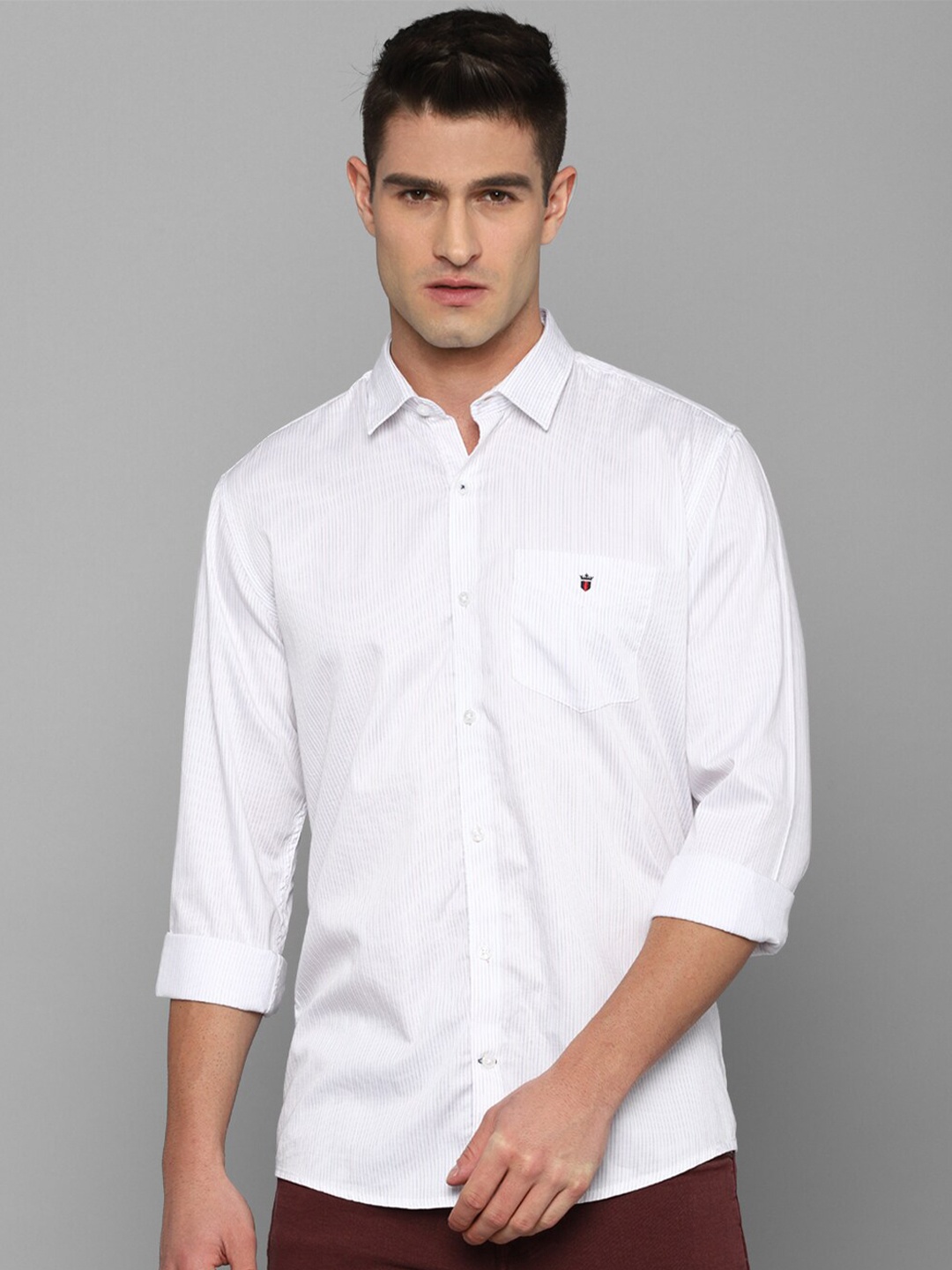 

Louis Philippe Sport Men White Slim Fit Printed Casual Shirt