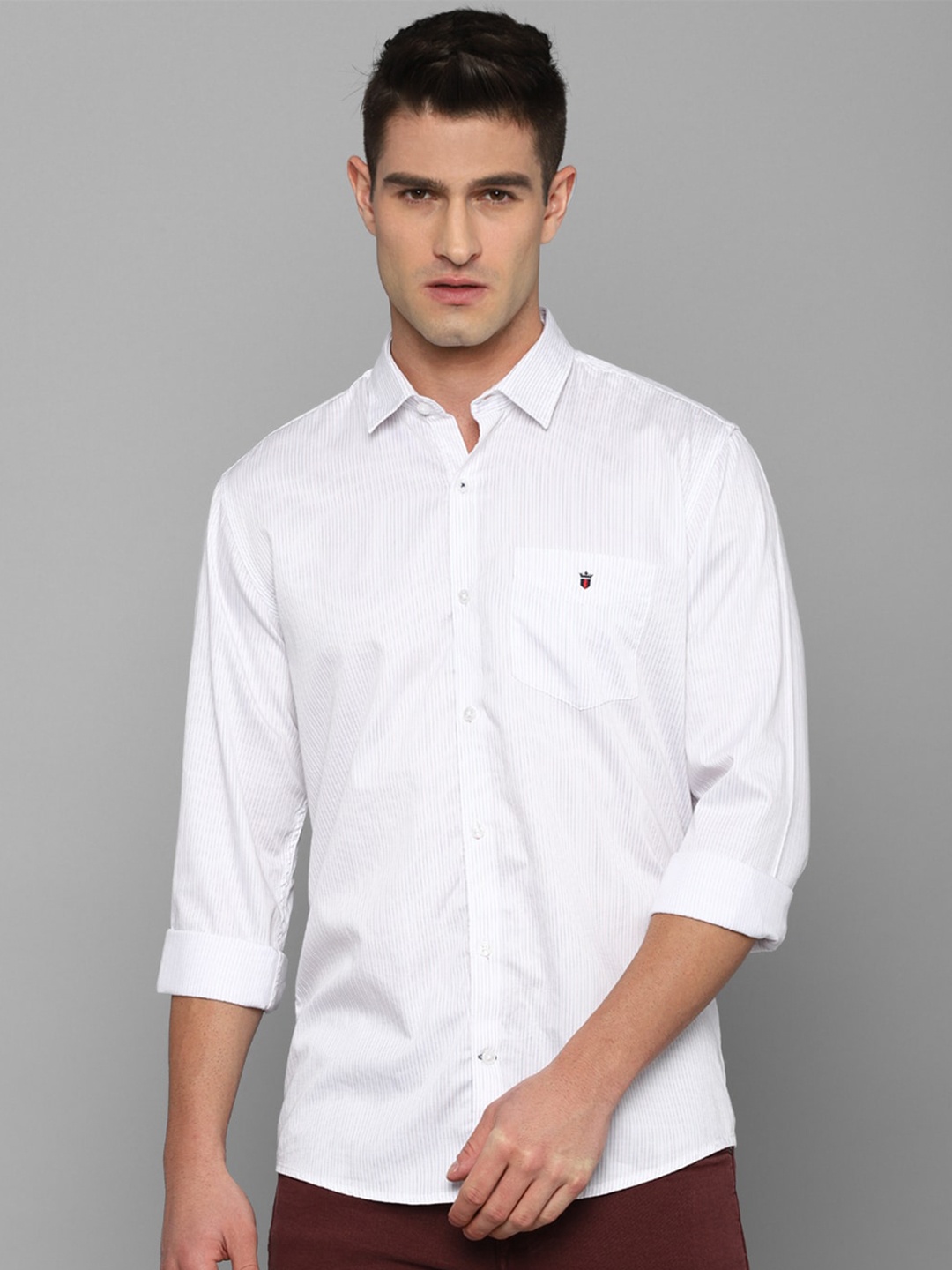 

Louis Philippe Sport Men White Slim Fit Printed Casual Shirt