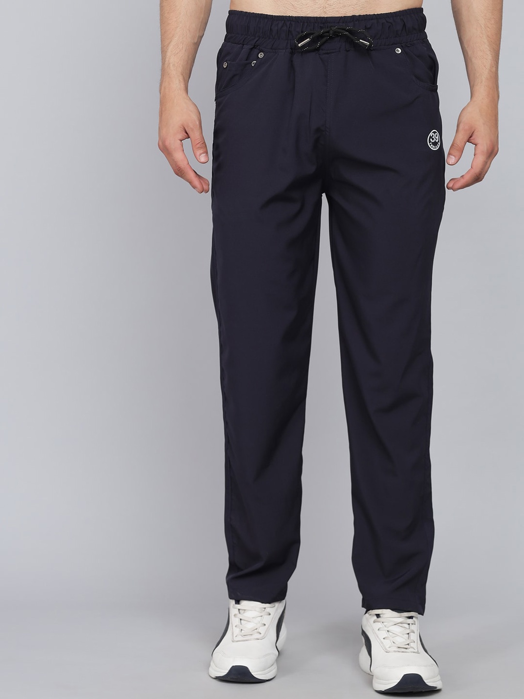 

39 THREADS Men Navy Blue Solid Track Pant