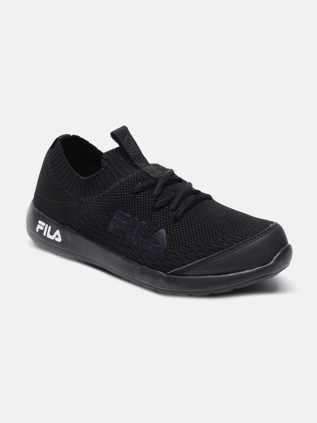 

FILA Men Black Textured Regular Sneakers