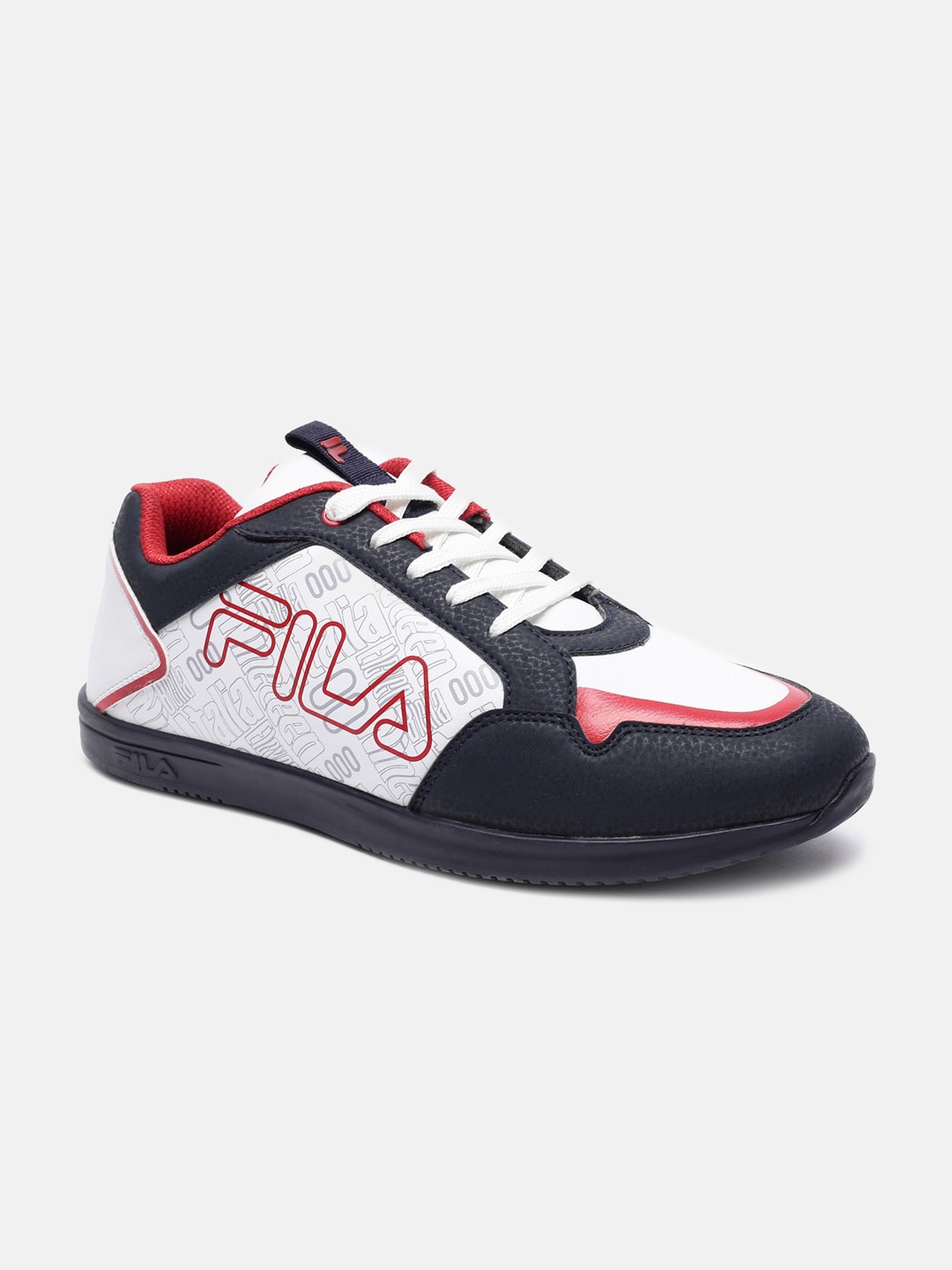 

FILA Men Blue Printed PU Sneakers