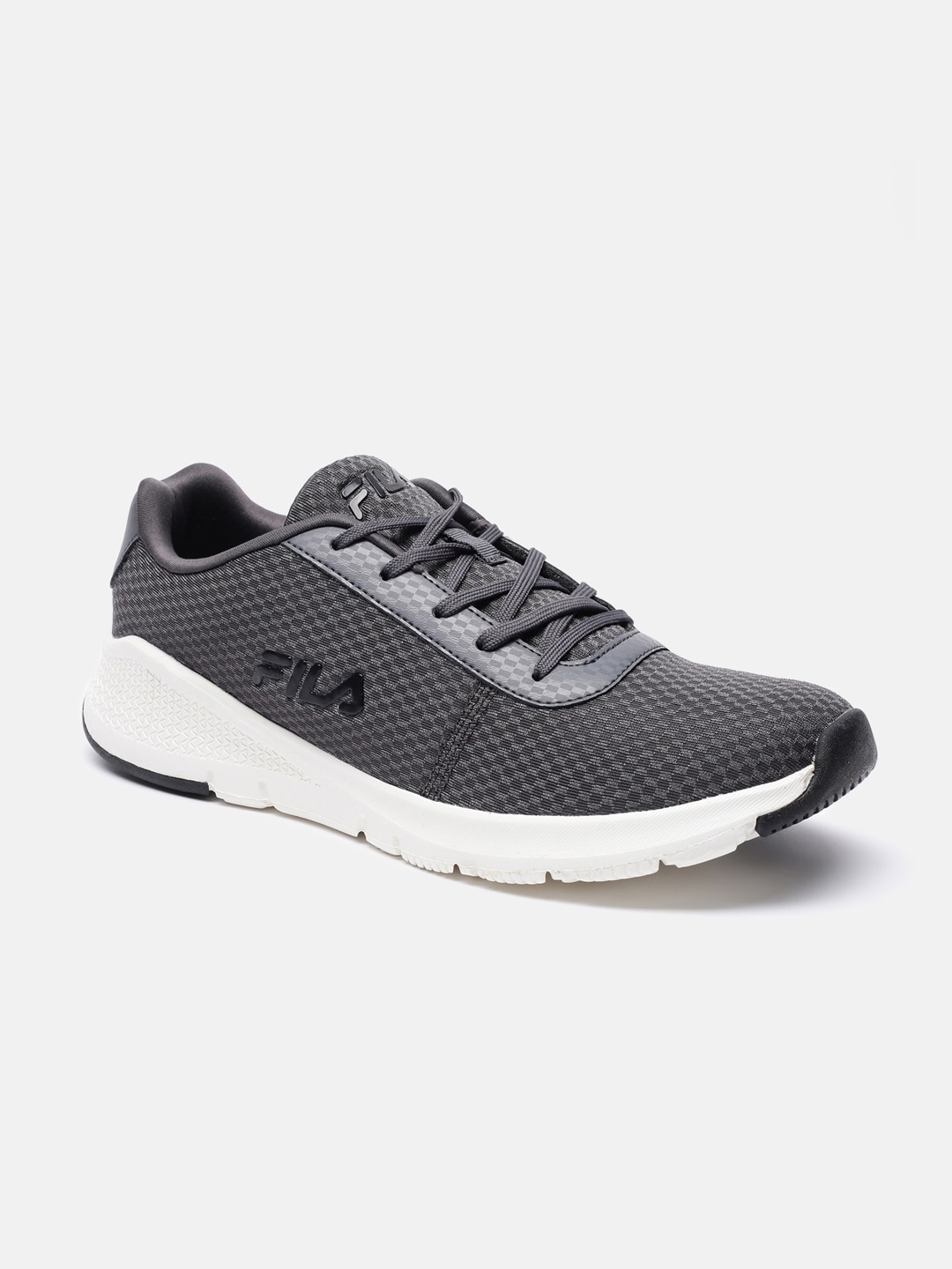 

FILA Men Grey Woven Design PU Sneakers