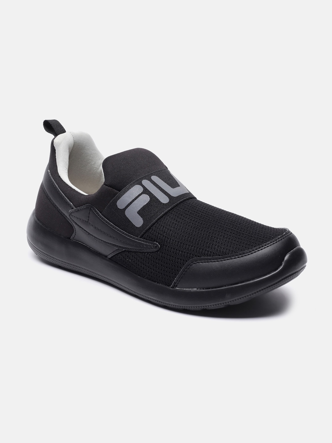 

FILA Men Black Printed PU Slip-On Sneakers