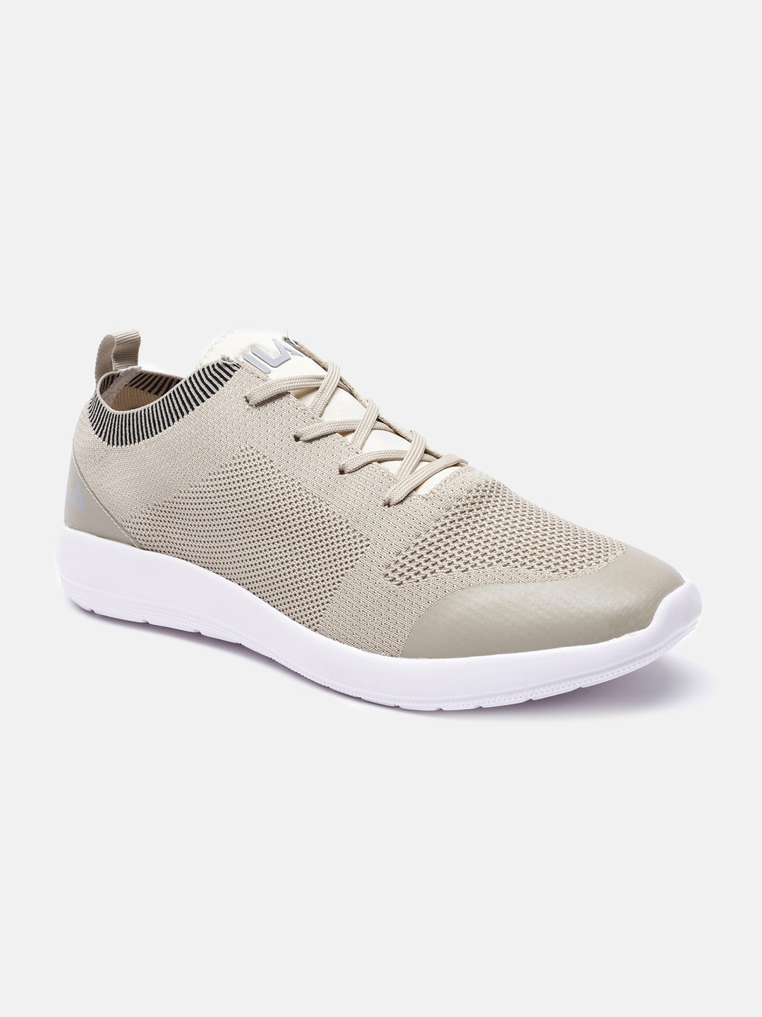 

FILA Men Beige Woven Design PU Sneakers