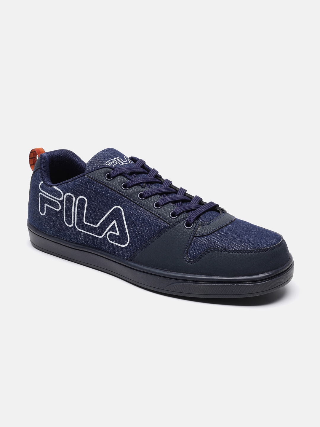 

FILA Men Navy Blue Printed MICHIRO Lifestyle PU Sneakers